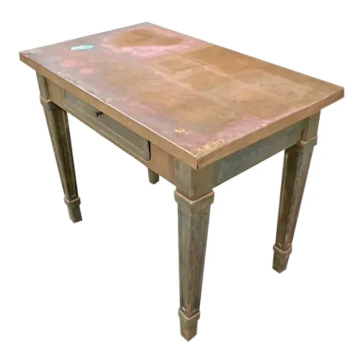 Vintage Boho Copper Wrapped Writing Desk