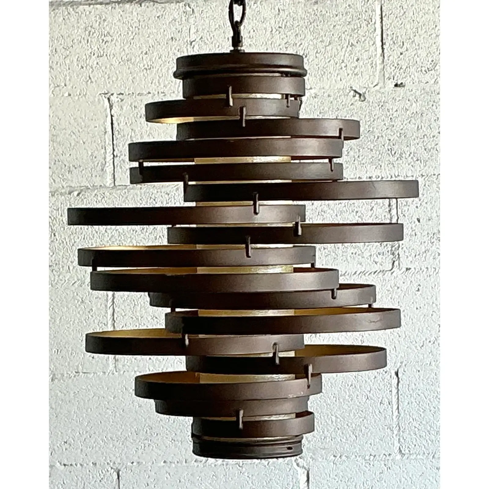 Vintage Boho “Corbett” Rings Chandelier - Top view