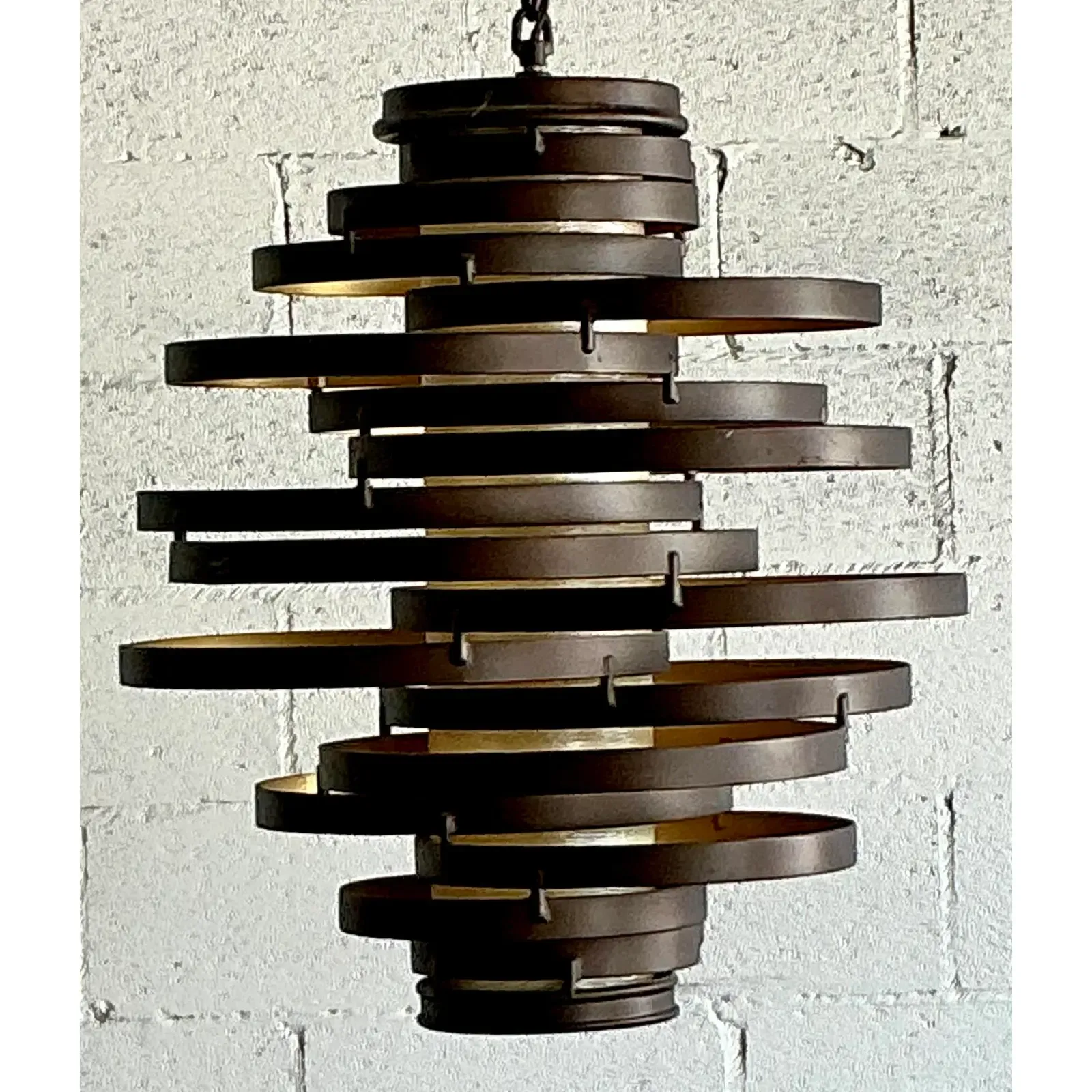 Vintage Boho “Corbett” Rings Chandelier - Side view