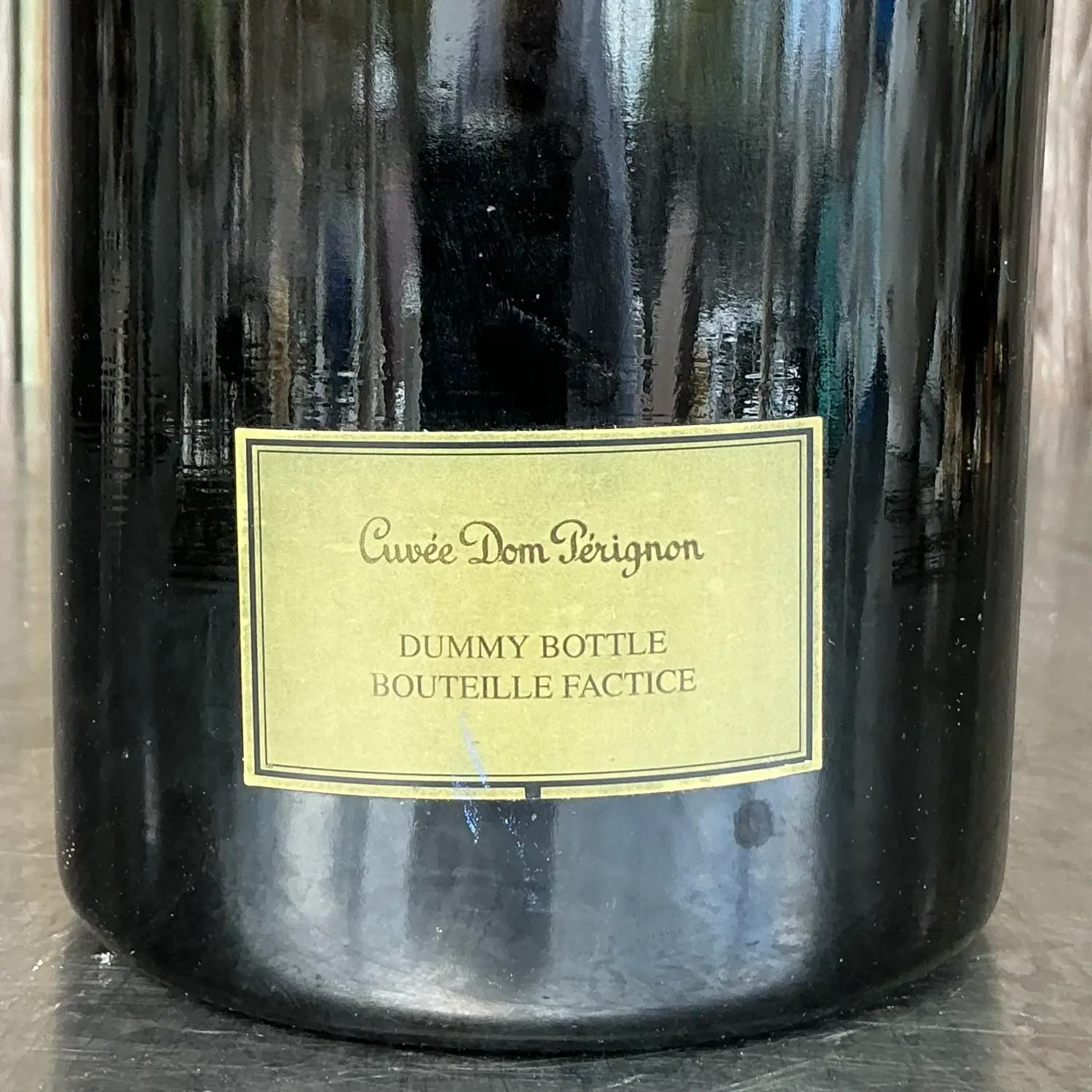 Vintage Boho Dom Perignon Factice - Top view