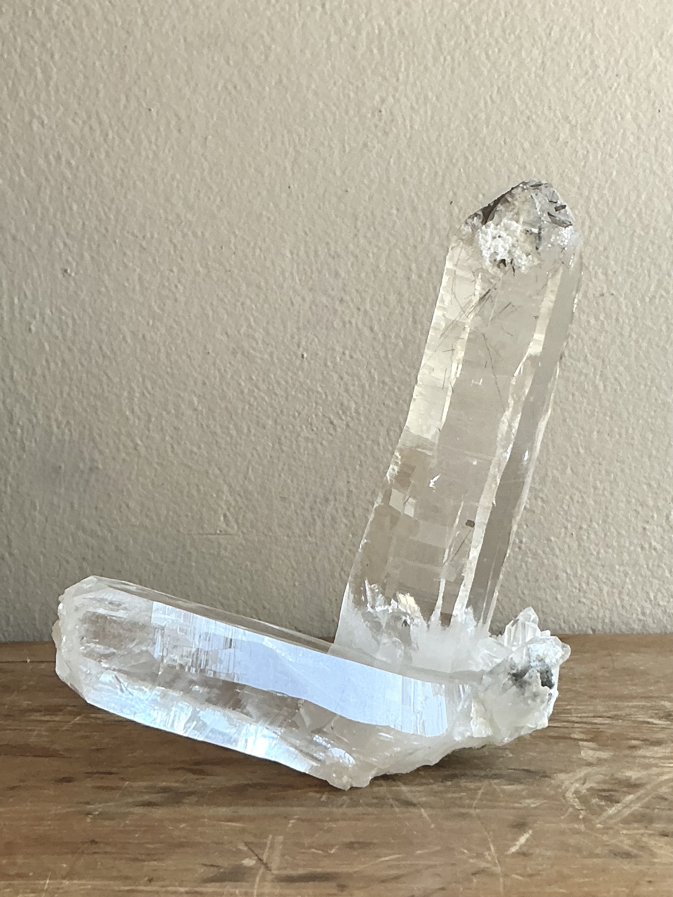 Vintage Boho Double Headed Quartz Points - Top view