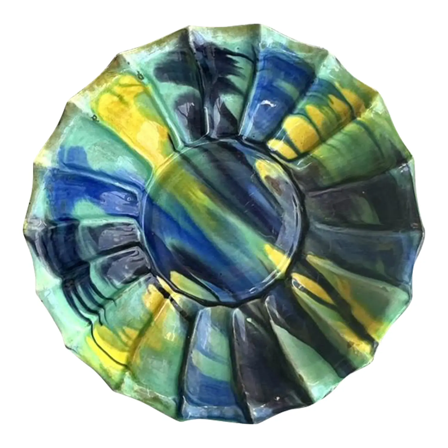 Vintage Boho Drip Glaze Bowl