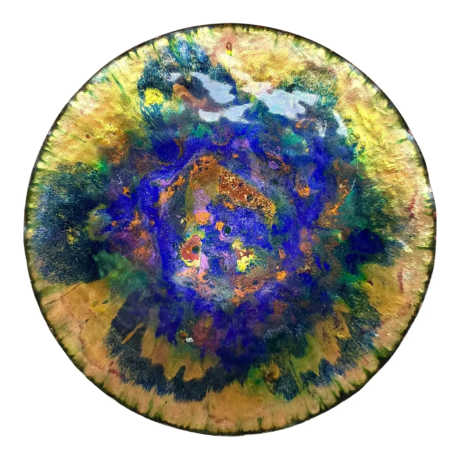 Vintage Boho Enamel Bowl