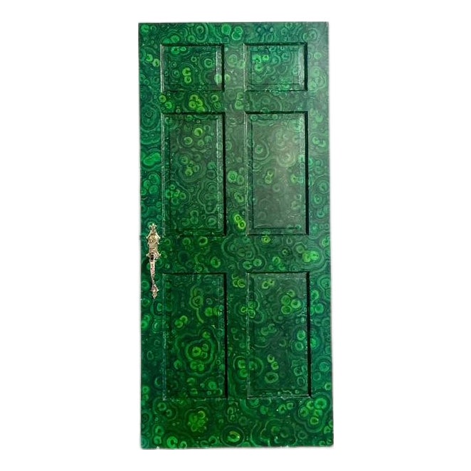 Vintage Boho Faux Finished Malachite Door