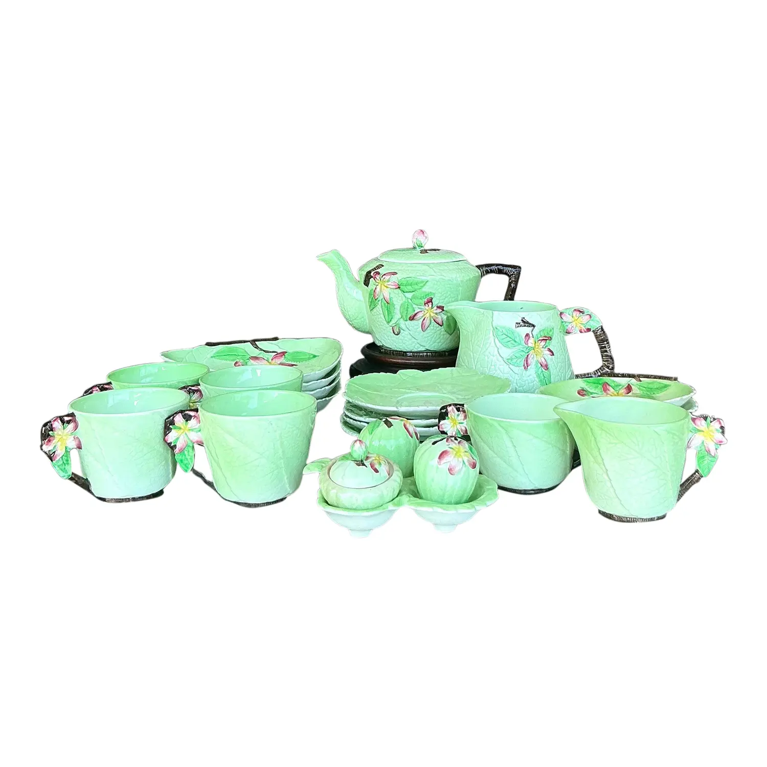 Vintage Boho Floral Carlton Ware Tea Set of 21
