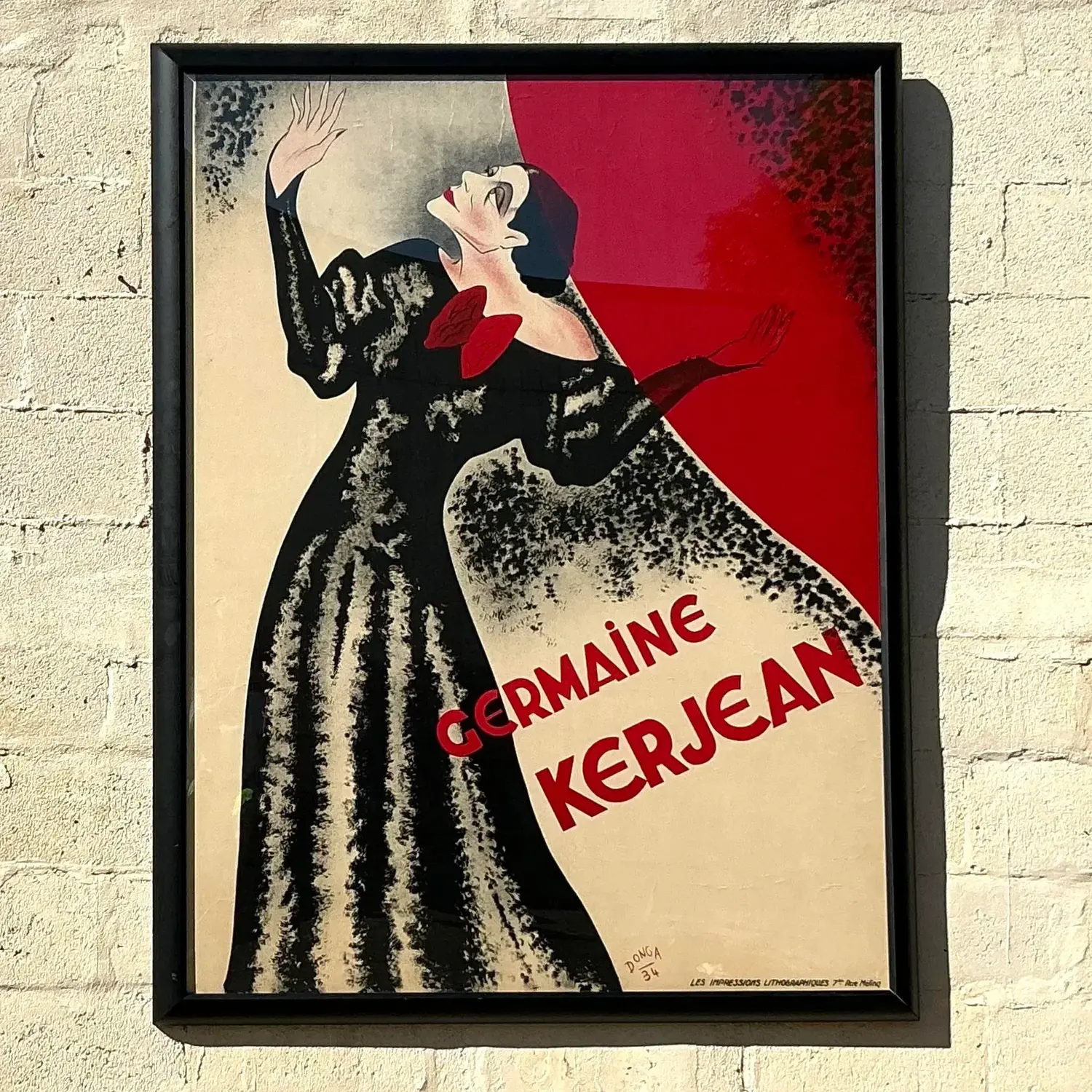 Vintage Boho Germaine Kerman Marquee Poster - Detail view