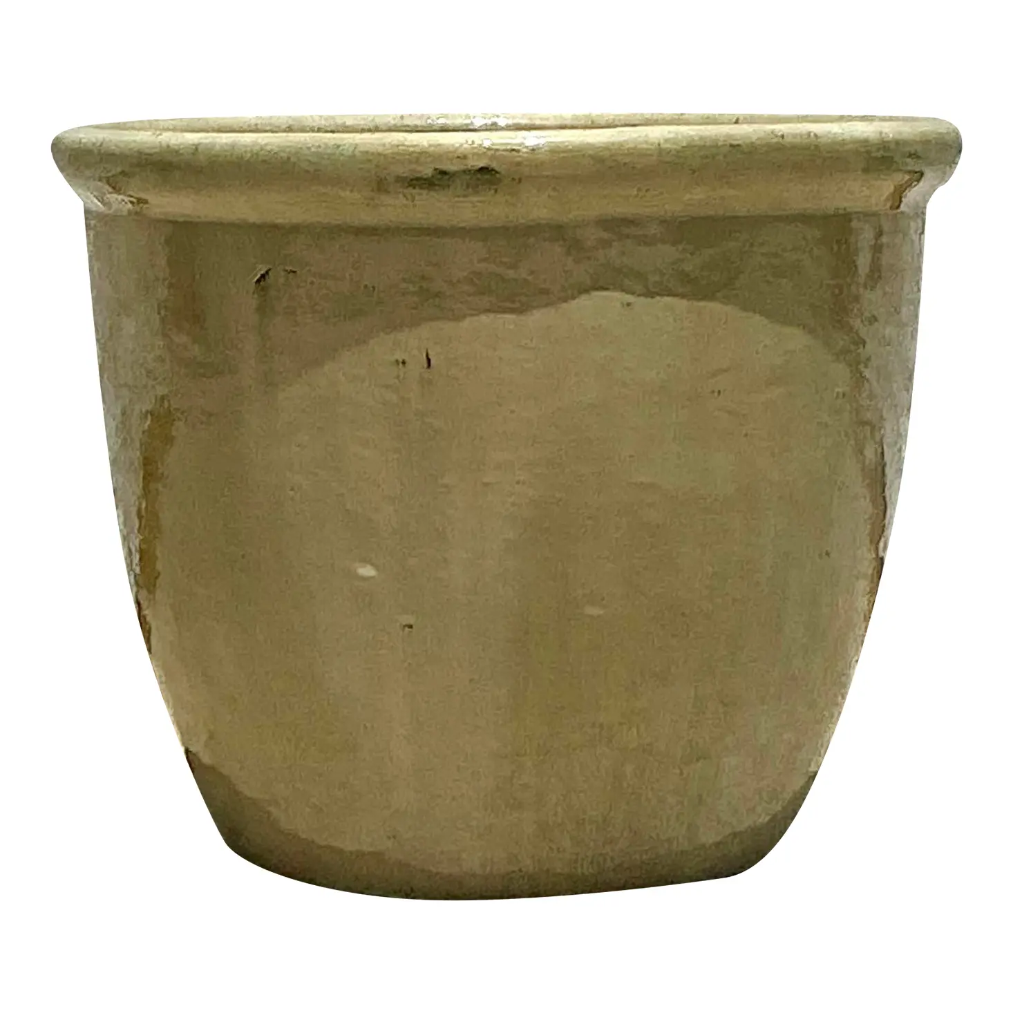 Vintage Boho Glazed Ceramic Planter