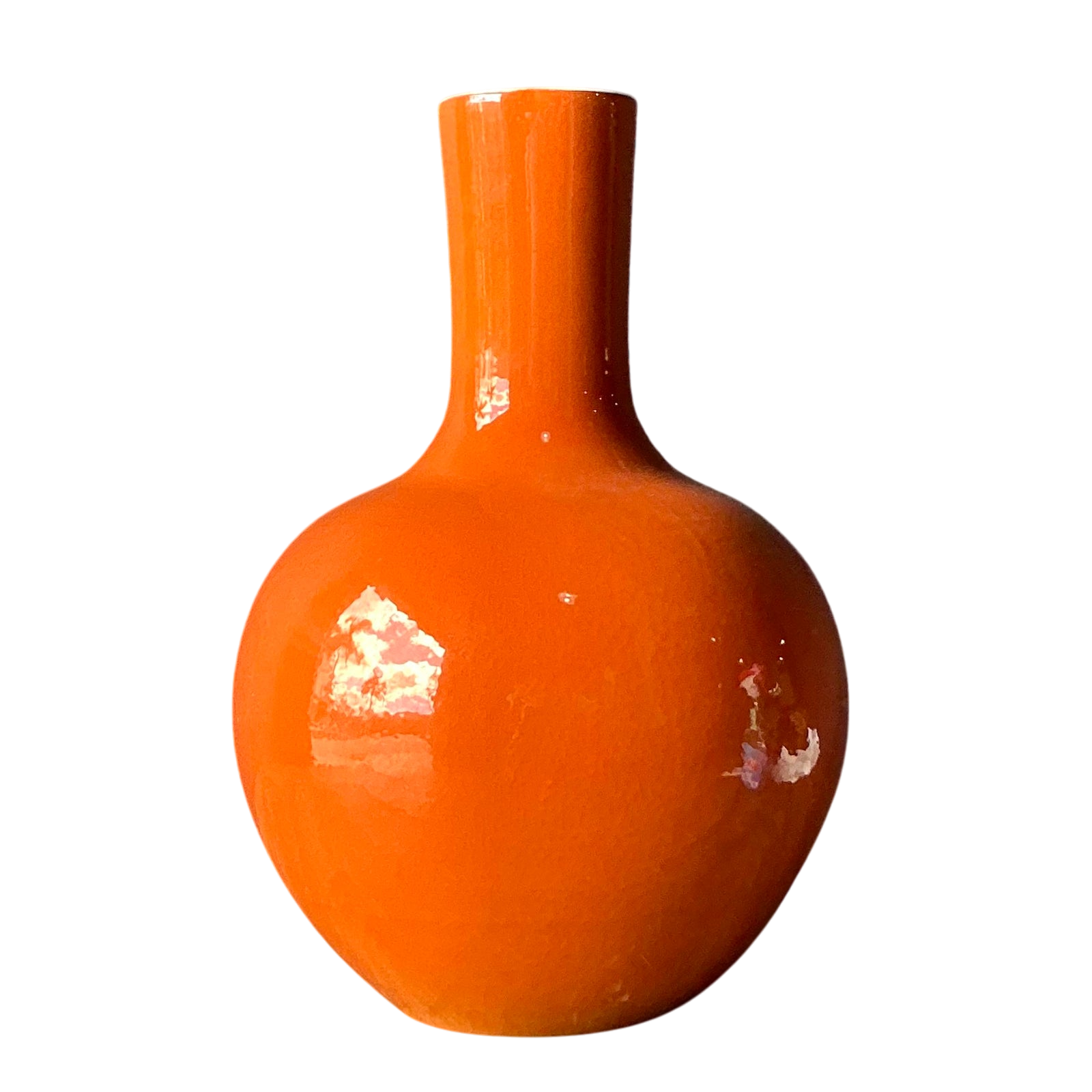 Vintage Boho Glazed Ceramic Vase
