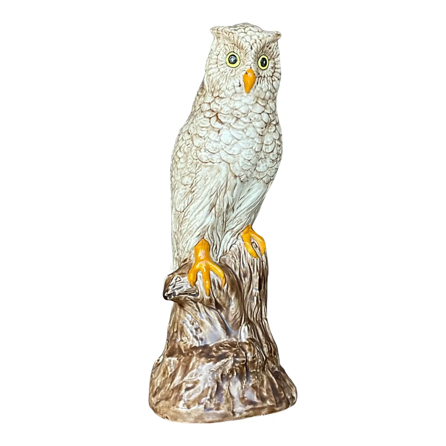 Vintage Boho Hand Painted Ceramic Owl