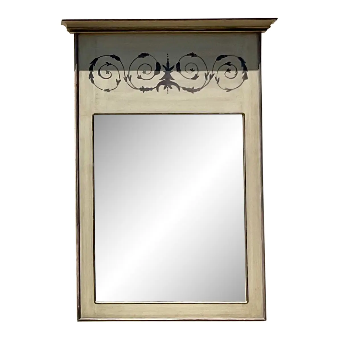 Vintage Boho Hand Painted Provençal Mirror