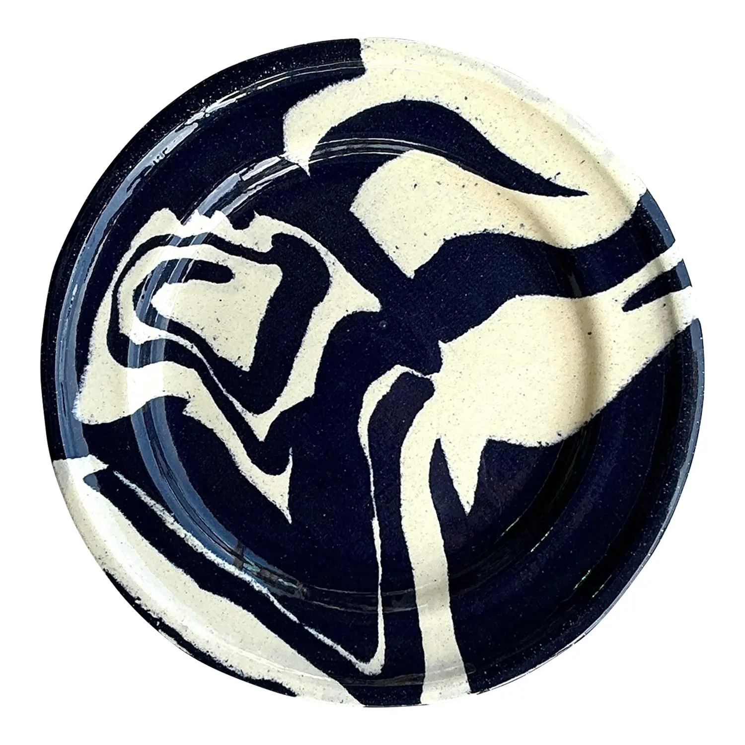Vintage Boho Hand Painted Studio Pottery Plate