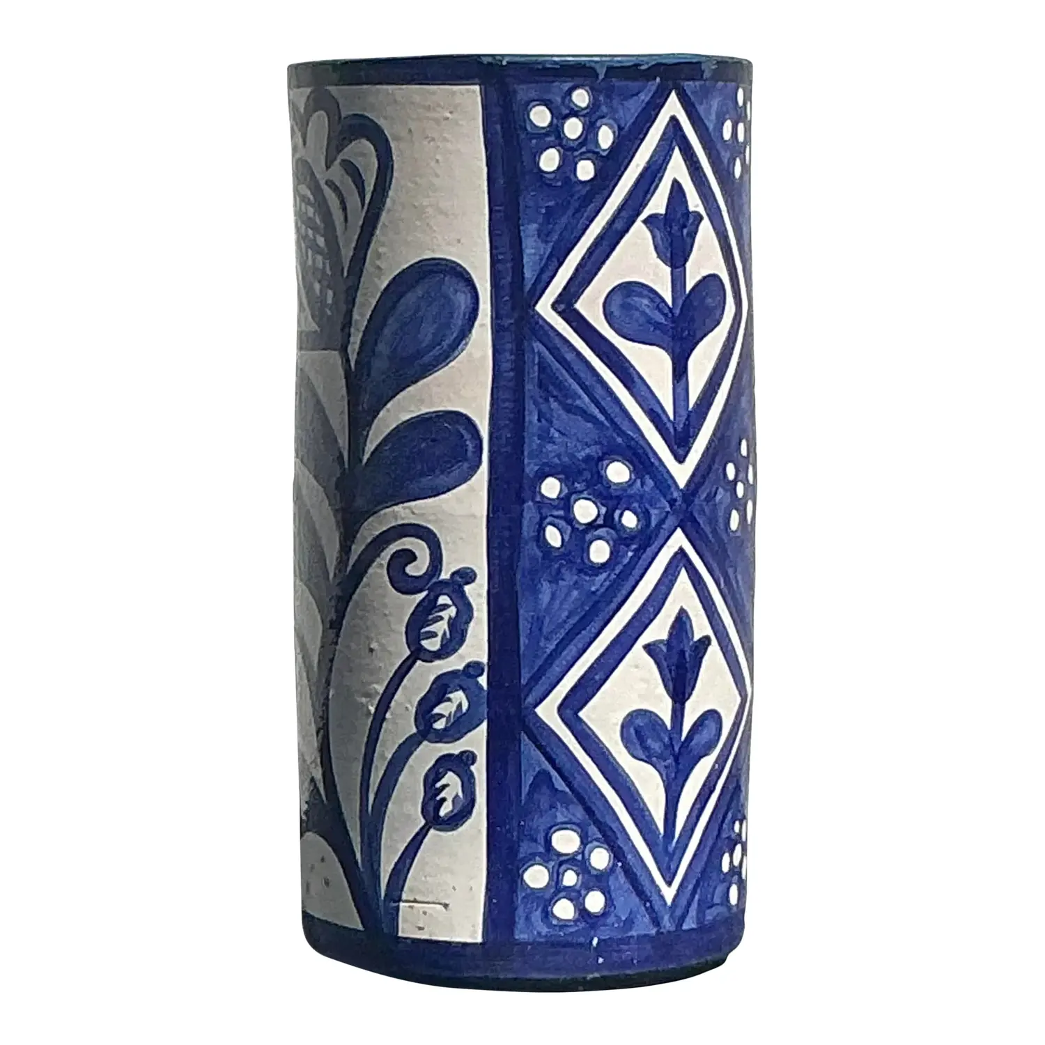 Vintage Boho Hand Painted Umbrella Stand