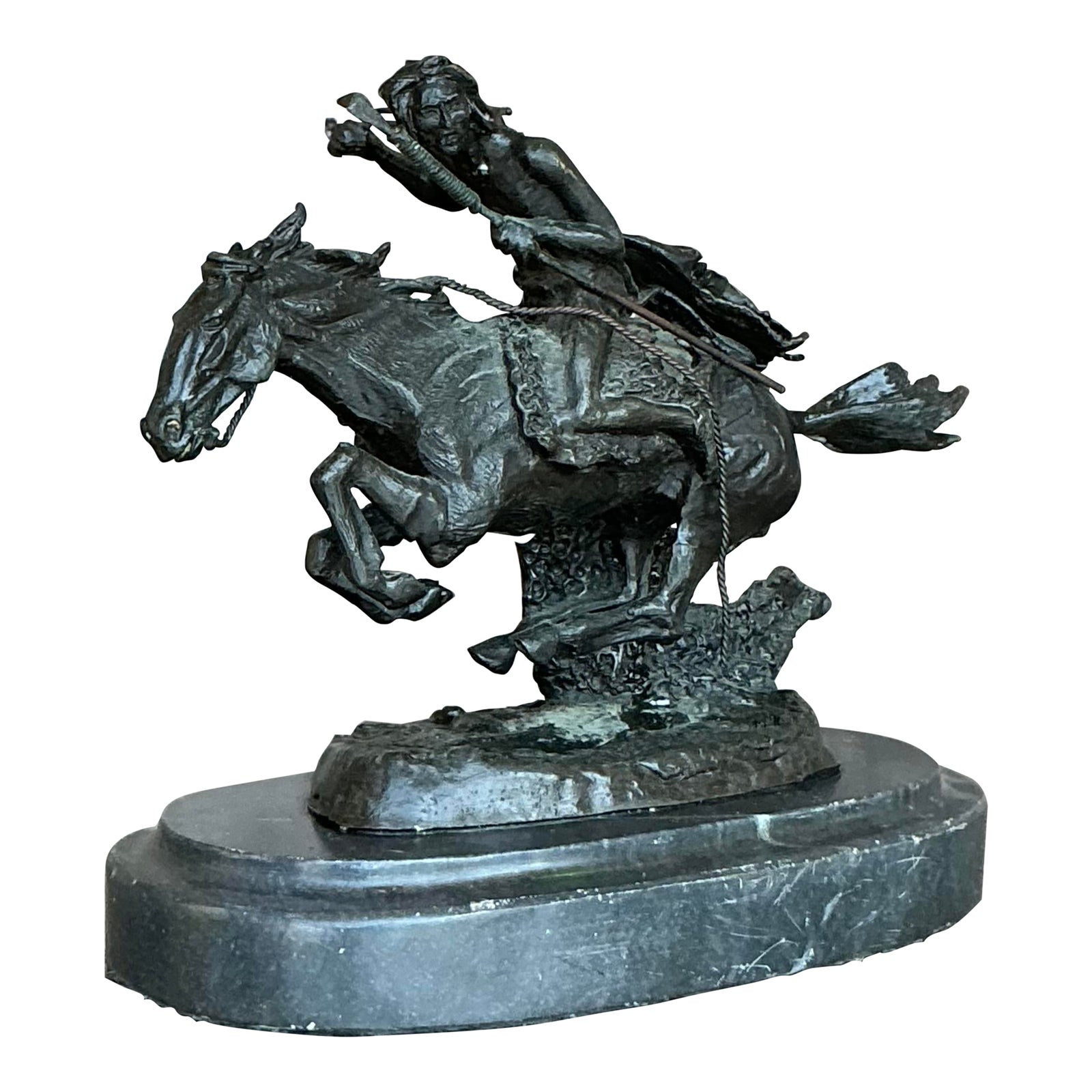 Vintage Boho Horse and Rider - Detail view