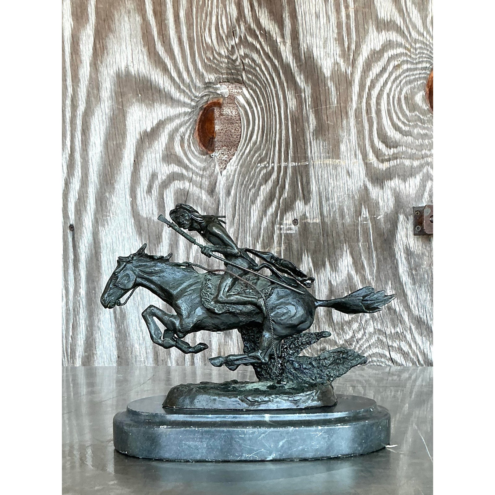 Vintage Boho Horse and Rider - Side view