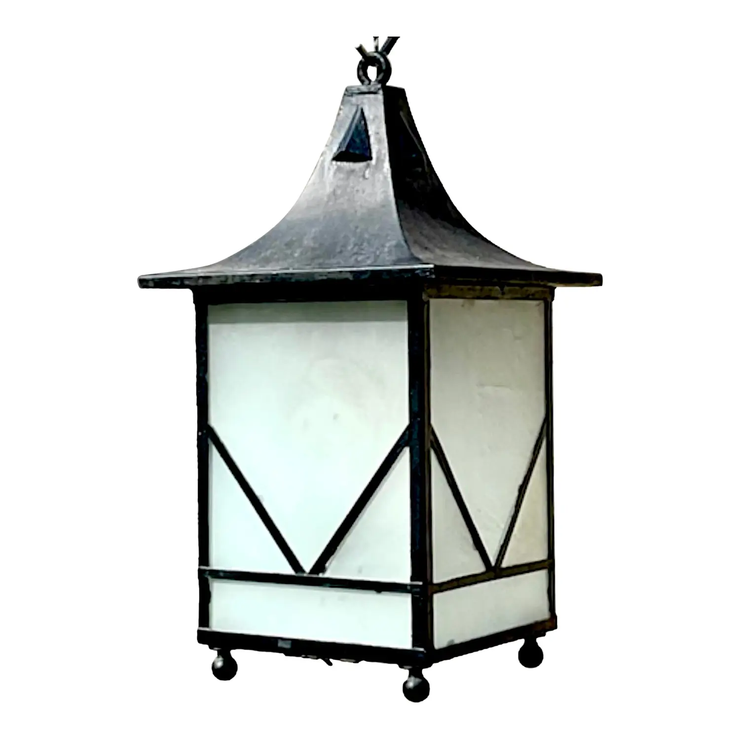 Vintage Boho Iron Lantern
