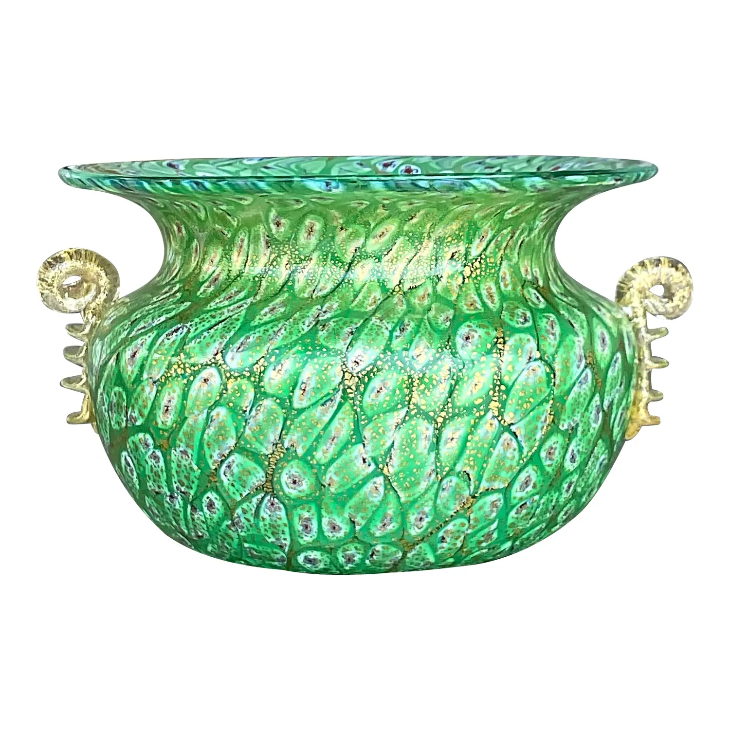Vintage Boho Italian Glass Bowl After Murano