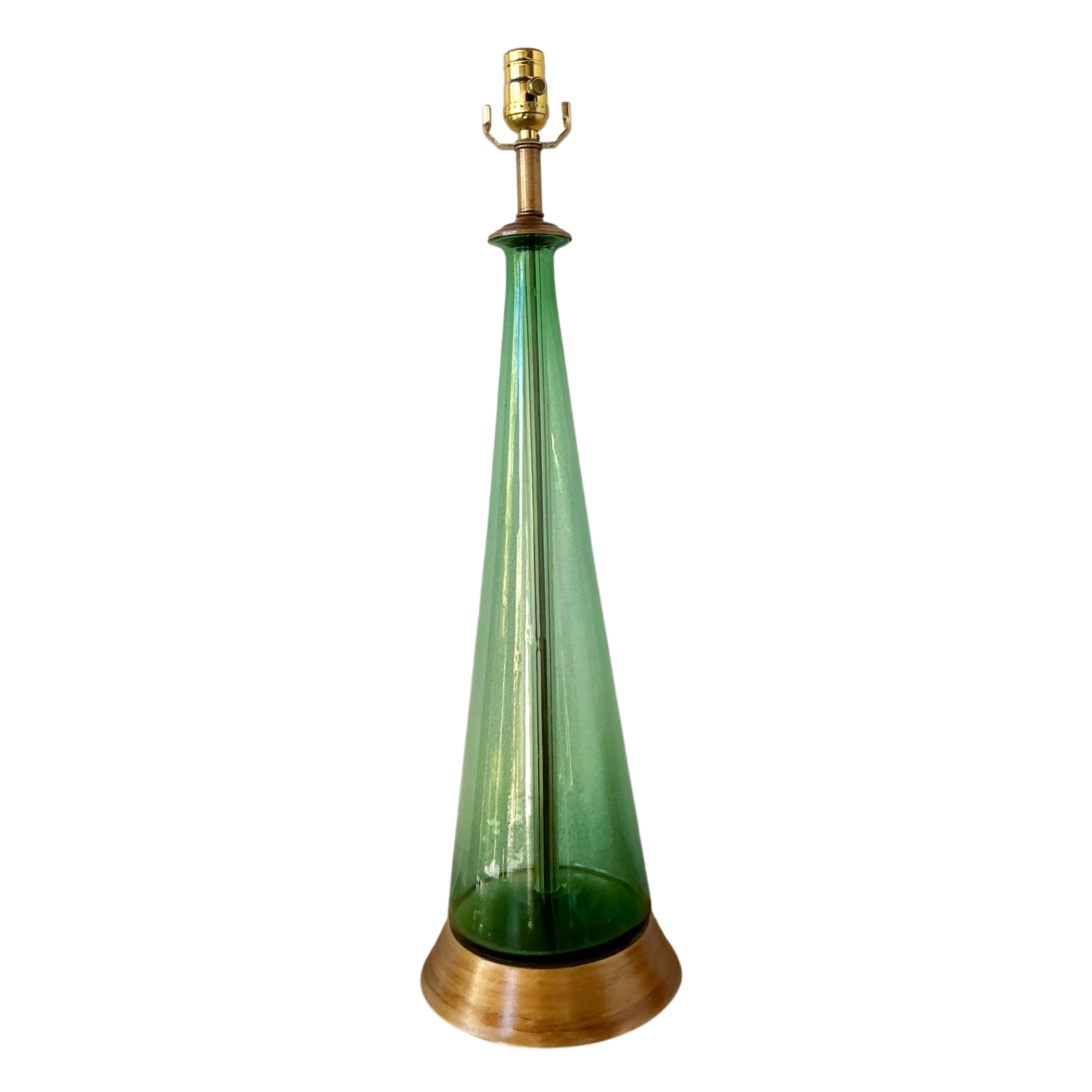 Vintage Boho Italian Glass Lamp