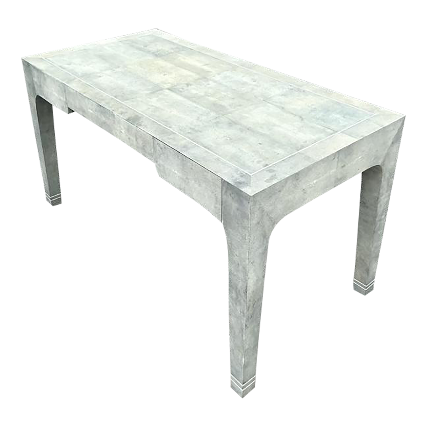 Vintage Boho Karl Springer Shagreen Wrapped Writing Desk - Detail view