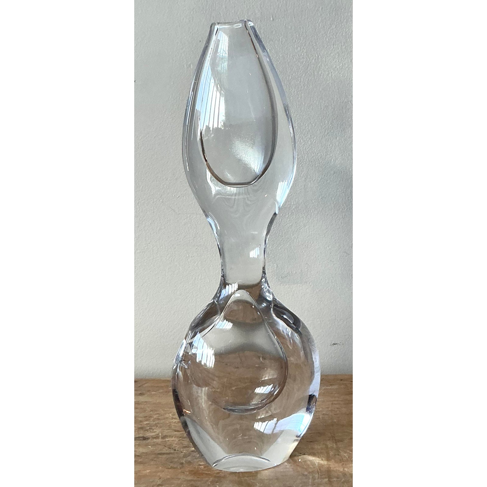 Vintage Boho Kosta Boda Biomorphic Bud Vase - Set of Two - Detail view