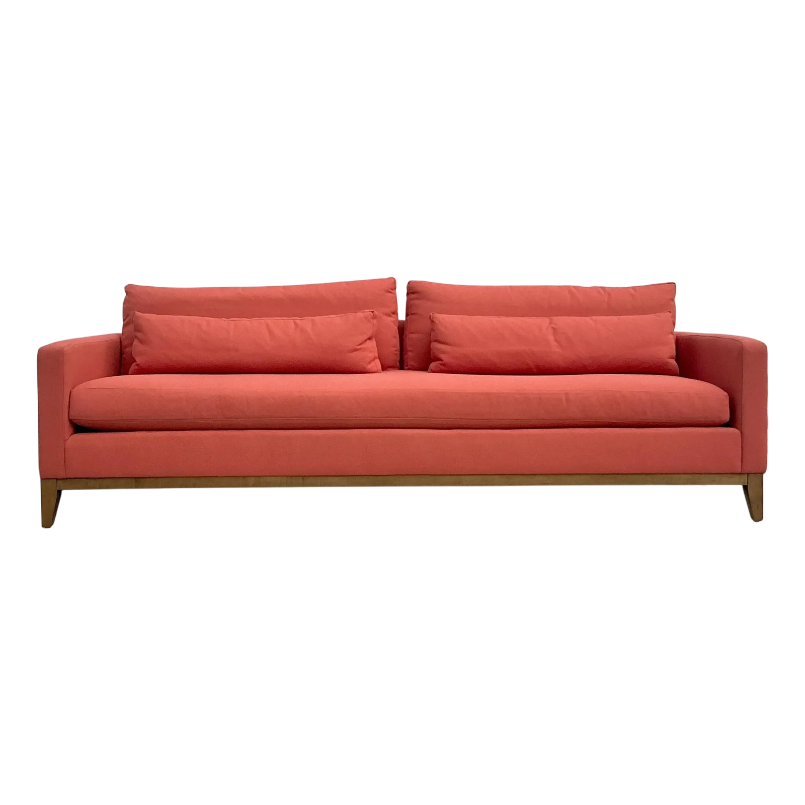 Vintage Boho Kravet Tuxedo Sofa in Perennials Nailhead - Detail view