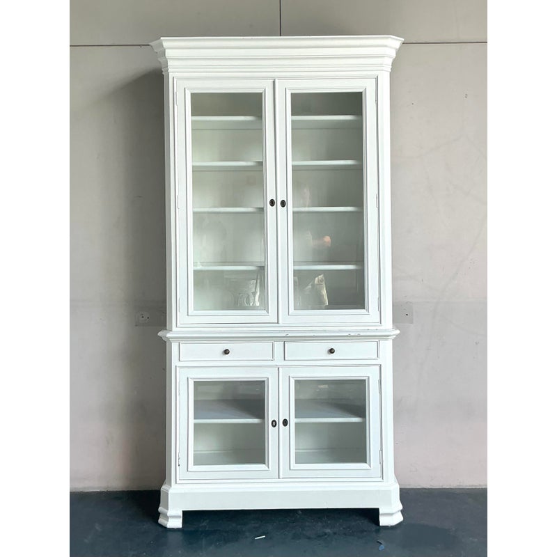 Vintage Boho Lacquered Tall Cabinet - Top view