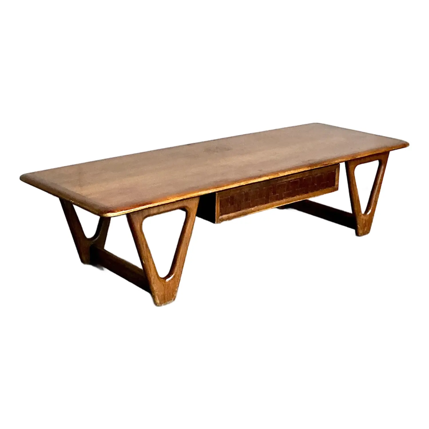 Vintage Boho Lane “Perception” Triangle Coffee Table