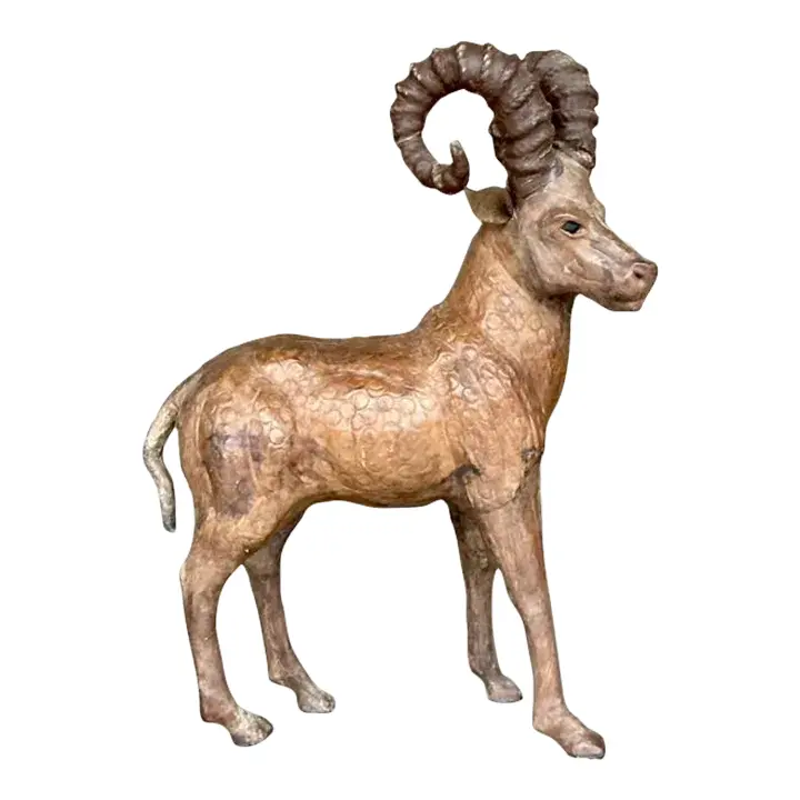 Vintage Boho Leather Ram
