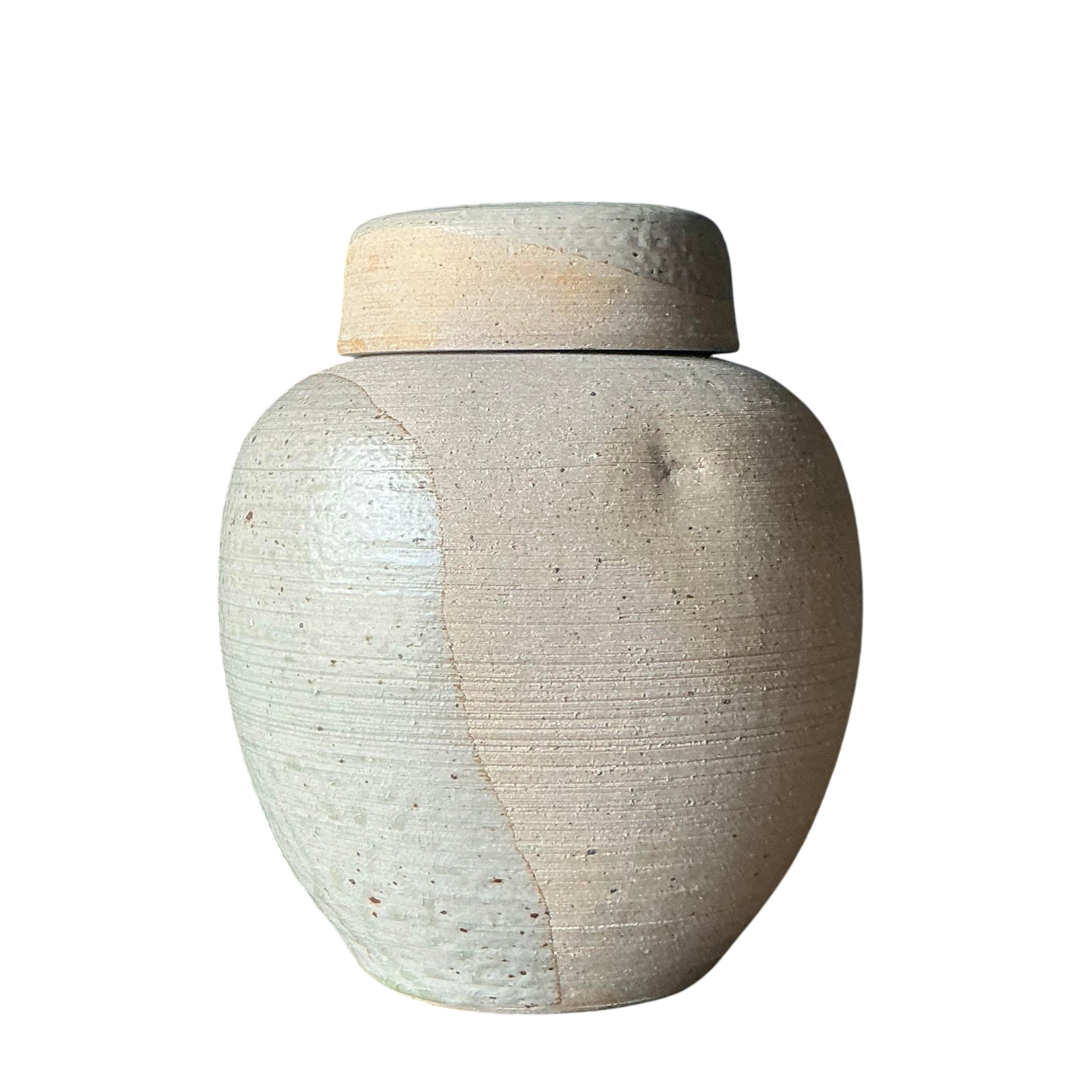 Vintage Boho Lidded Studio Pottery Urn