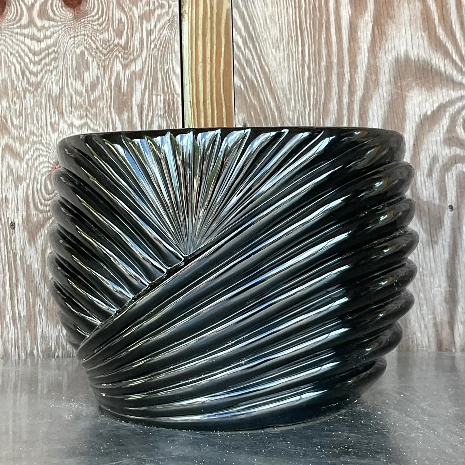 Vintage Boho Manuel Da Casta Draped Planter - Detail view