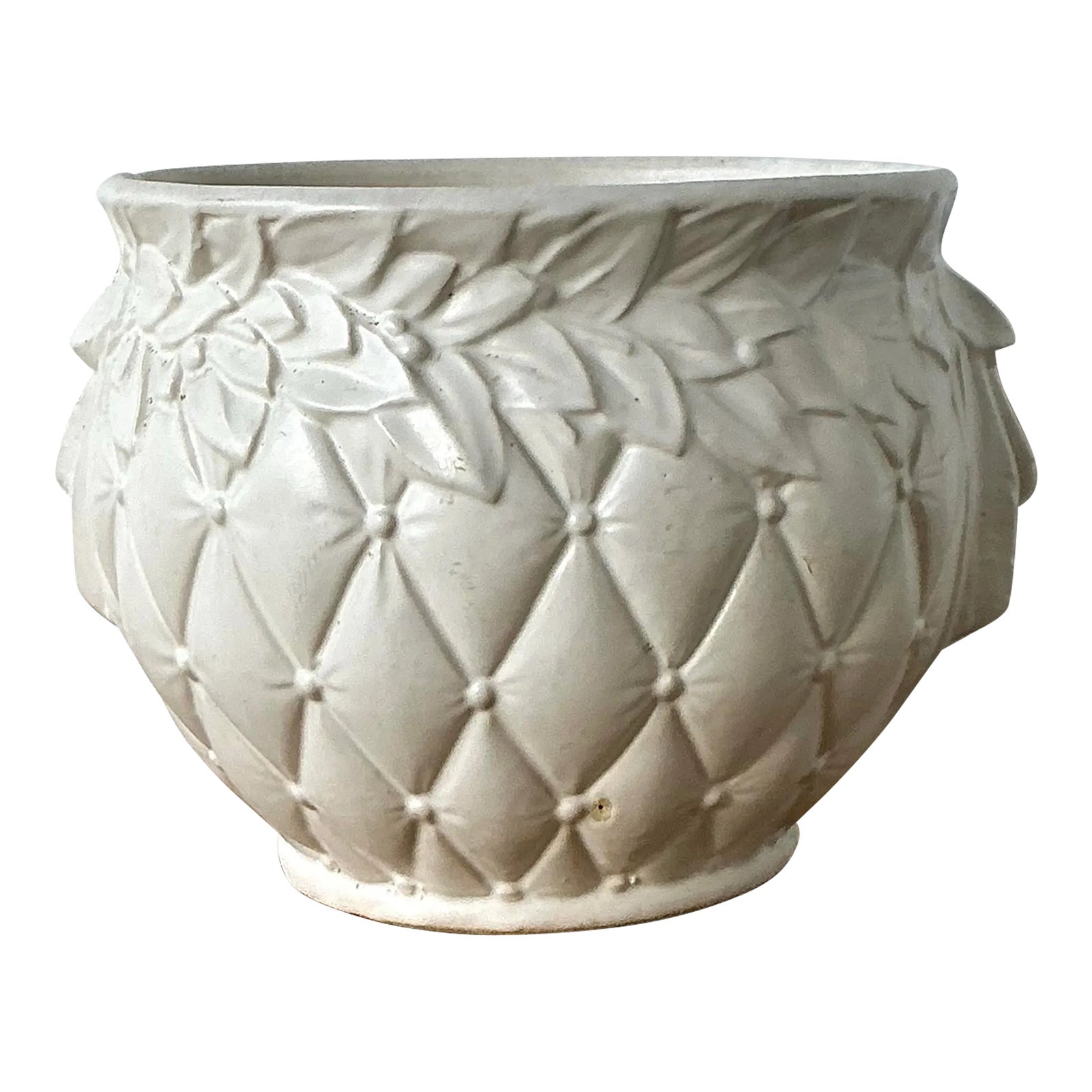 Vintage Boho McCoy Laurel Leaf Cache Pot