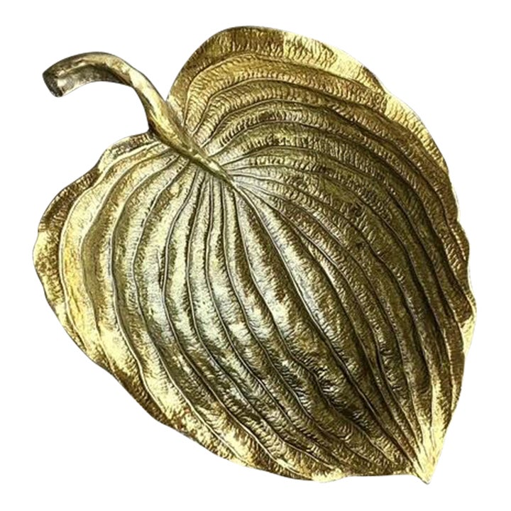 Vintage Boho Michael Aram Leaf Bowl - Detail view