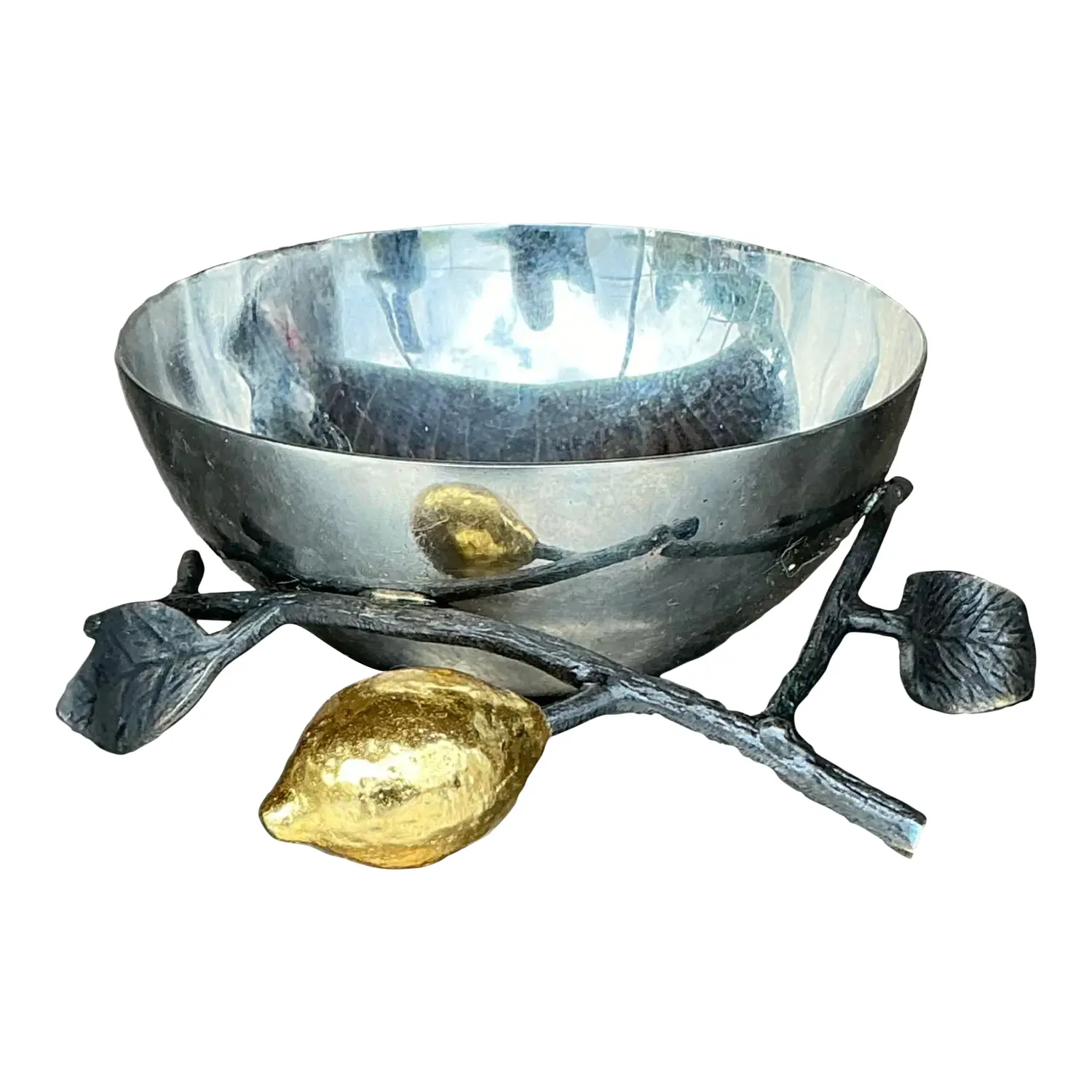 Vintage Boho Michael Aram Lemonwood Nut Bowl