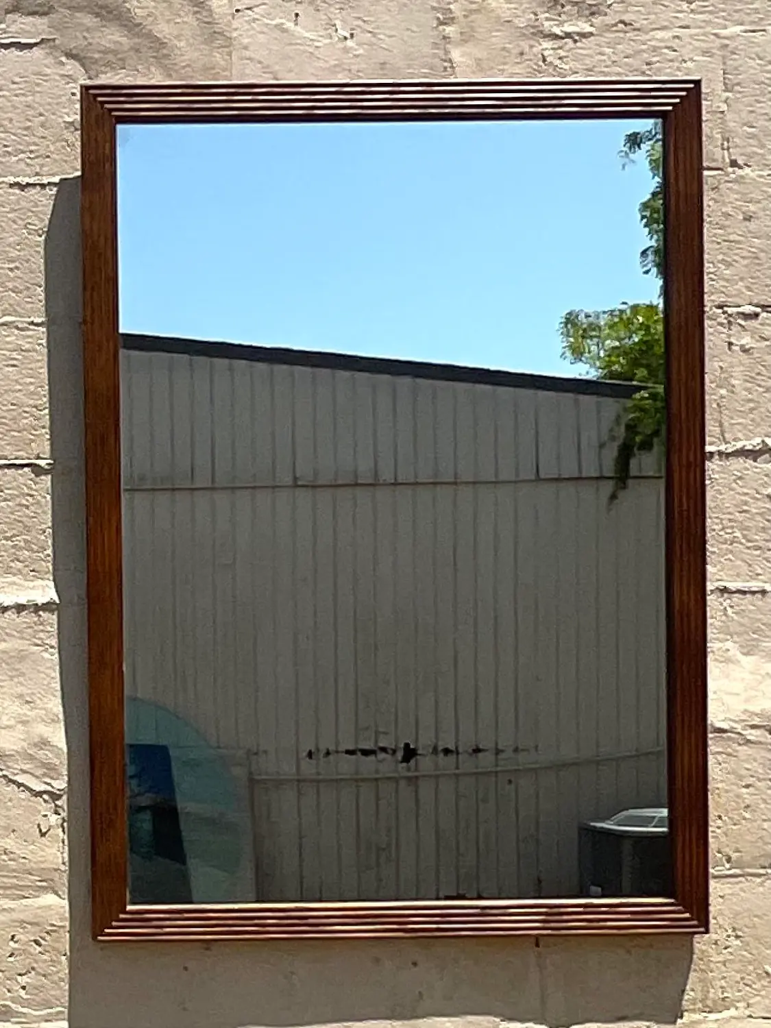 Vintage Boho Millwork Mirror - Detail view