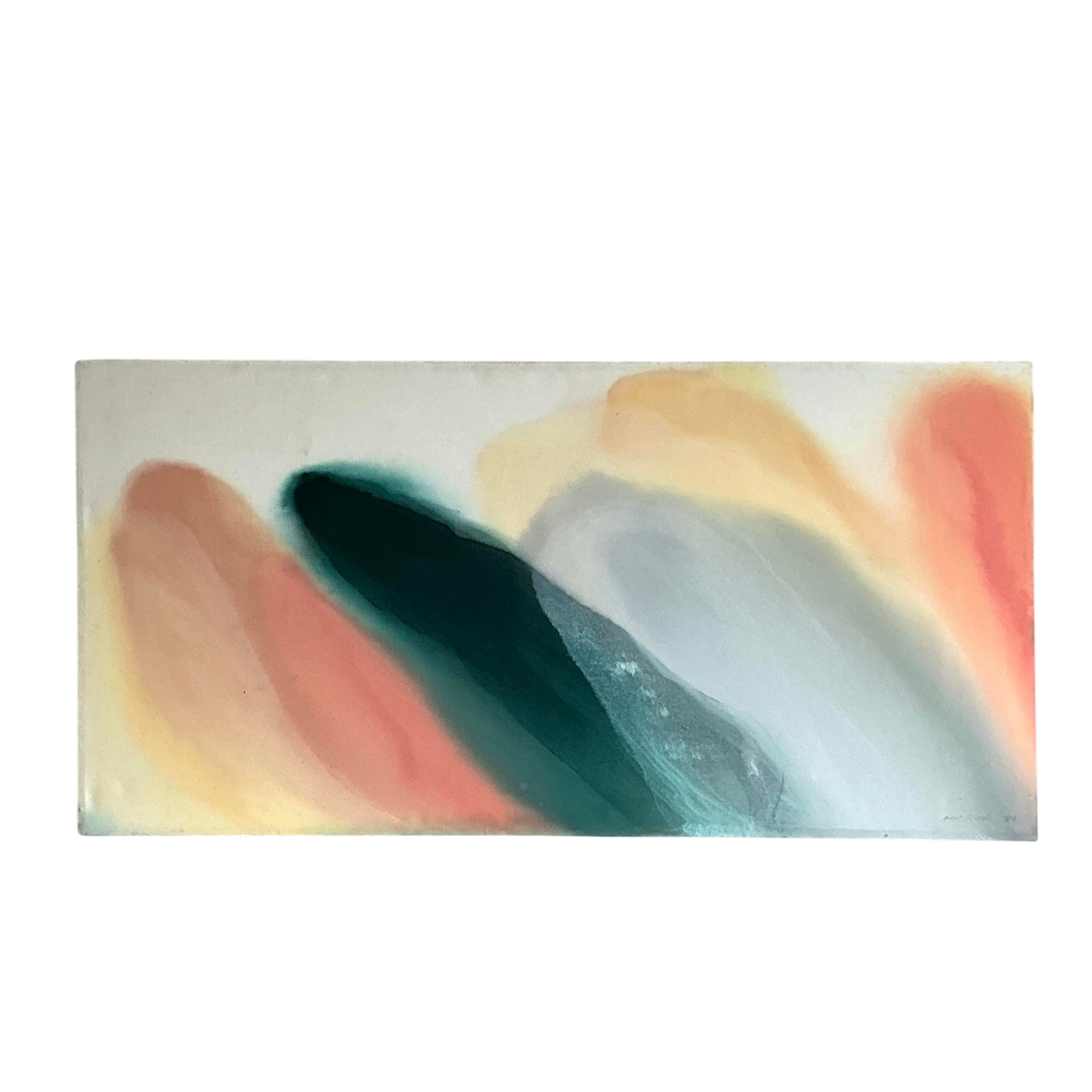 Vintage Boho Monumental Abstract Oil Painting on Canvas
