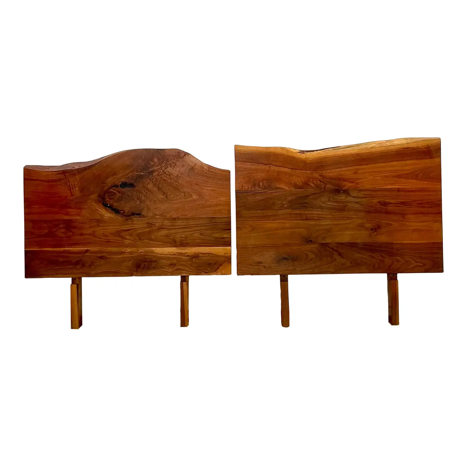 Vintage Boho Organic Plank Twin Headboards - Set of 2