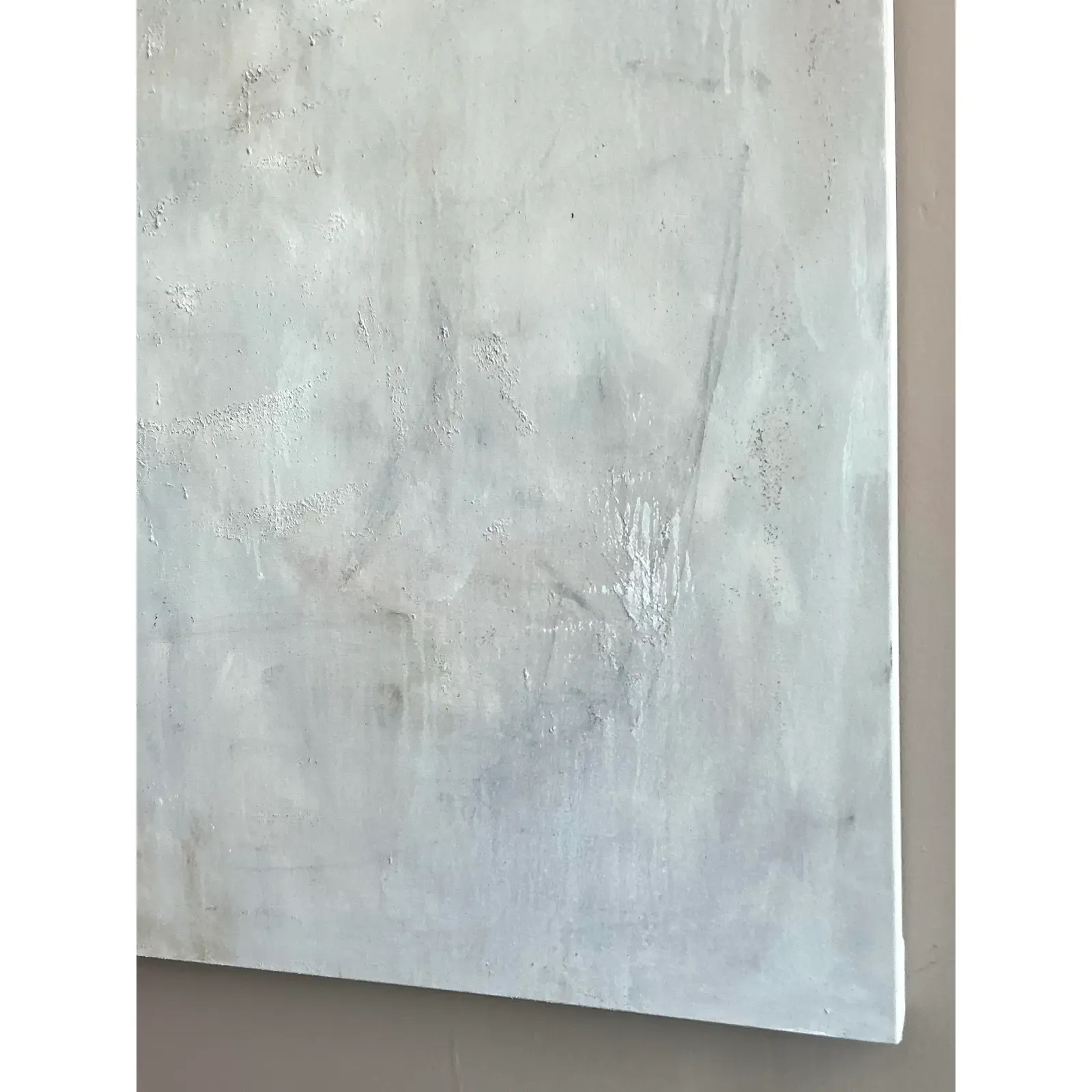 Vintage Boho Original Abstract Oil on Canvas - Side view