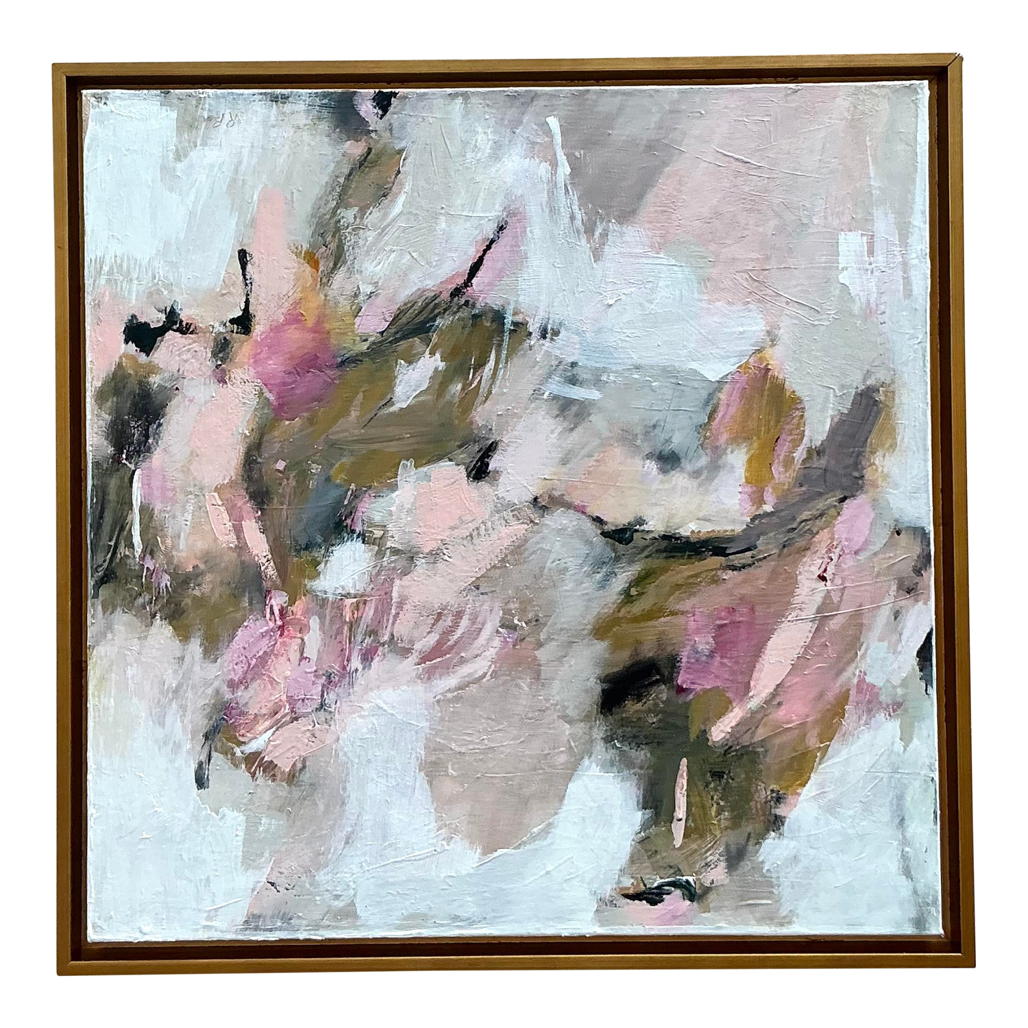 Vintage Boho Original Abstract Oil Painting on Canvas