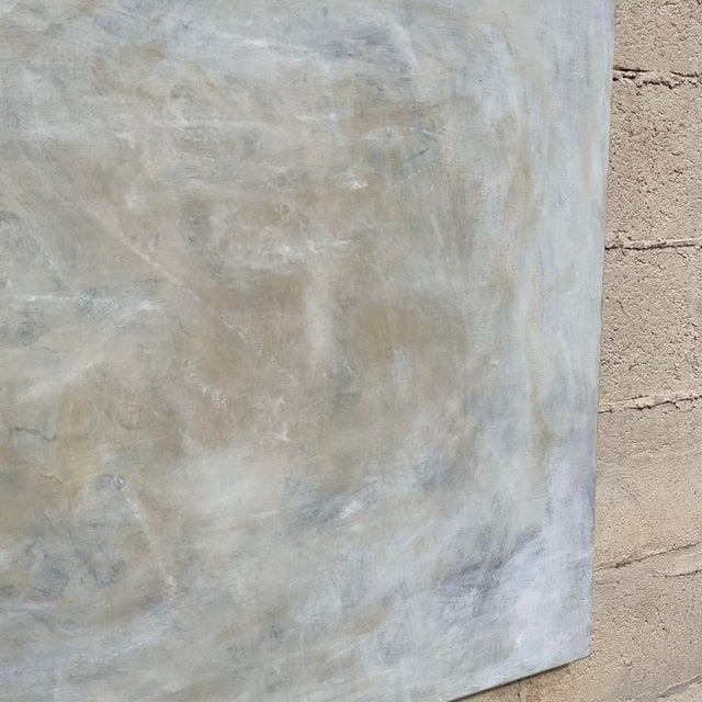 Vintage Boho Original Abstract Oil Painting on Canvas - Back view