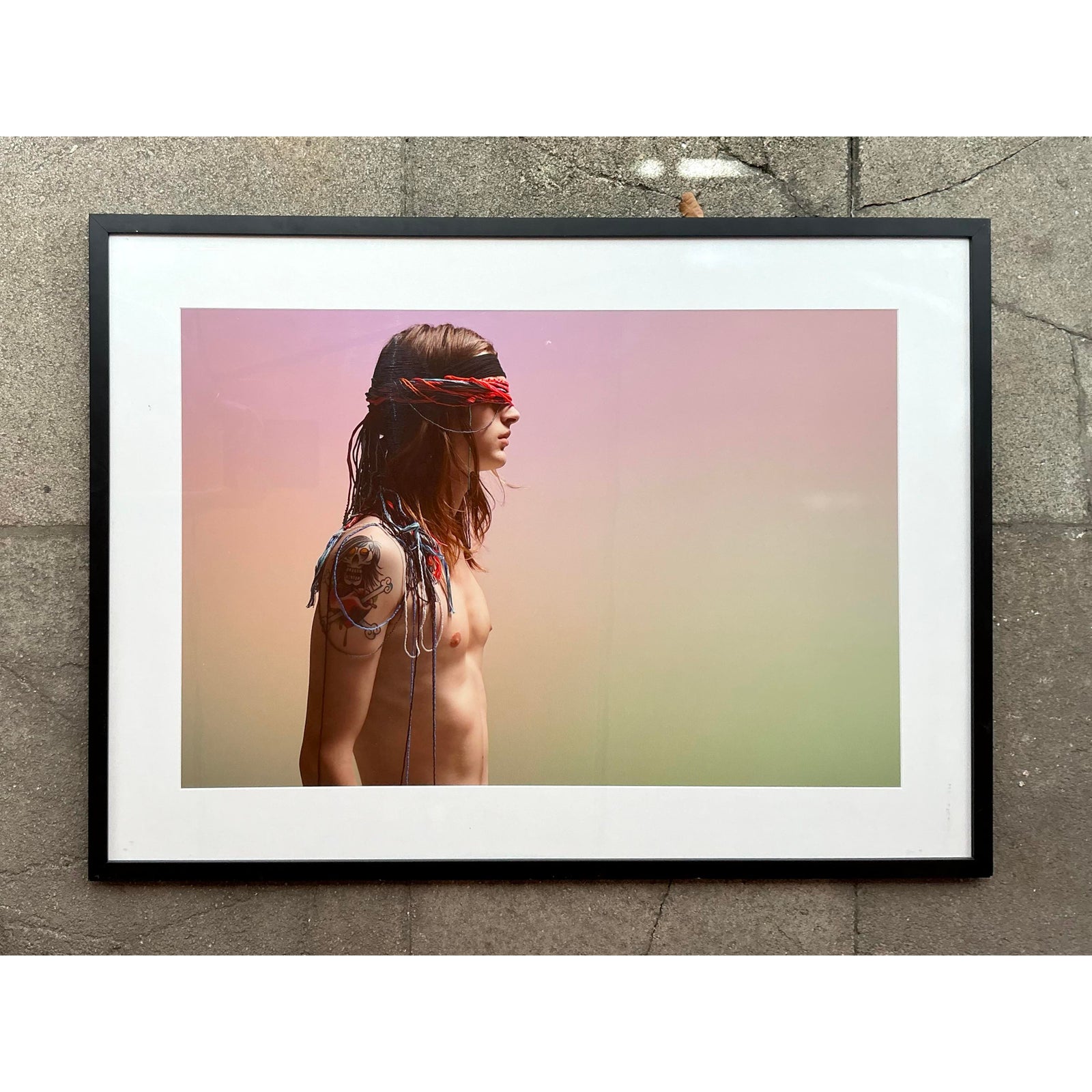 Vintage Boho Original Fashion Figurative Photograph - Side view
