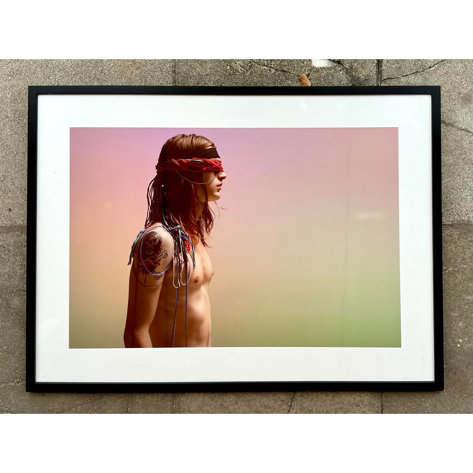 Vintage Boho Original Fashion Figurative Photograph - Back view