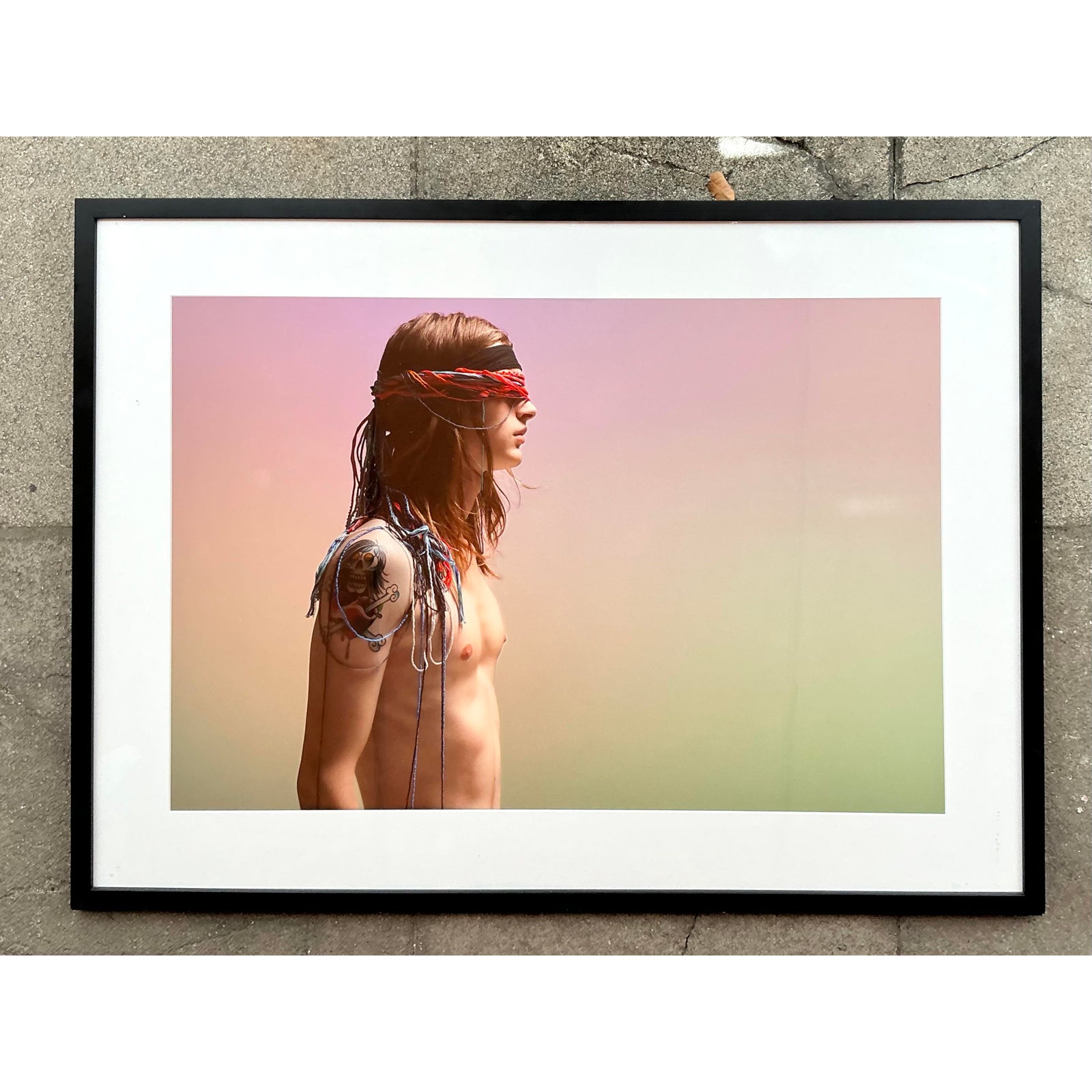 Vintage Boho Original Fashion Figurative Photograph - Top view