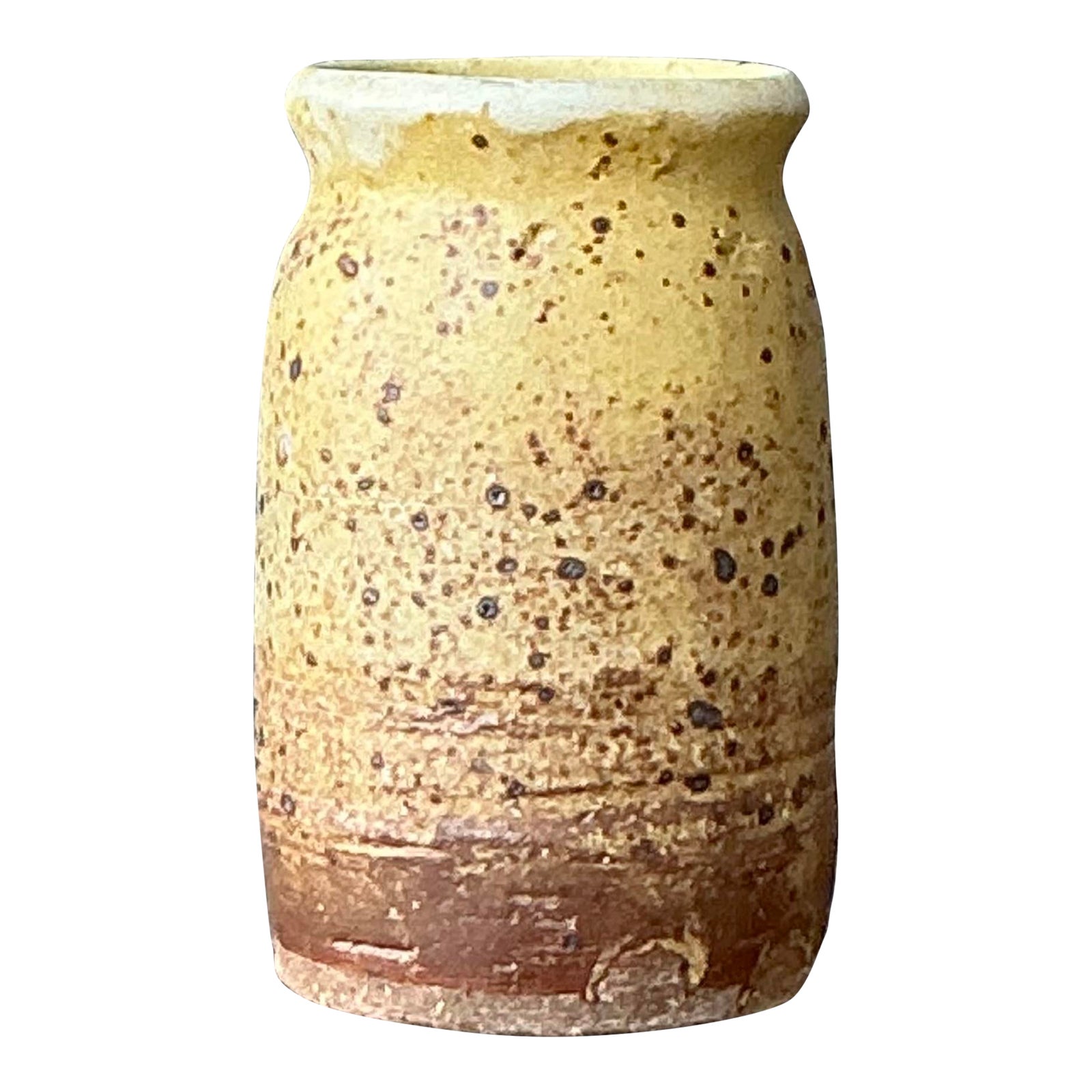 Vintage Boho Original Glazed Ceramic Vase