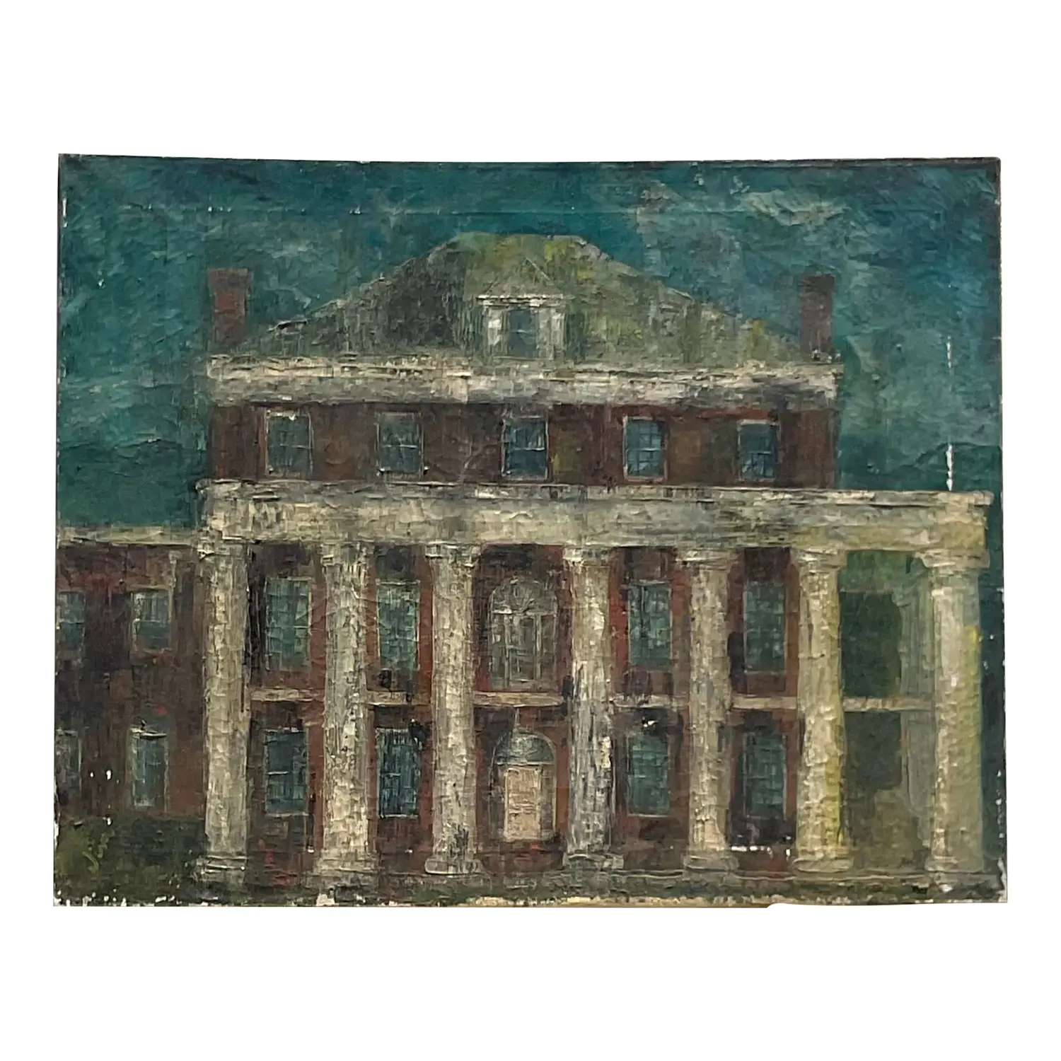 Vintage Boho Original Oil Painting on Canvas