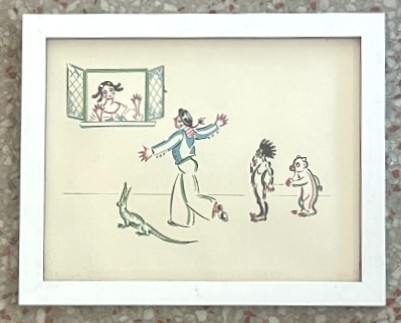 Vintage Boho Original Print - Side view