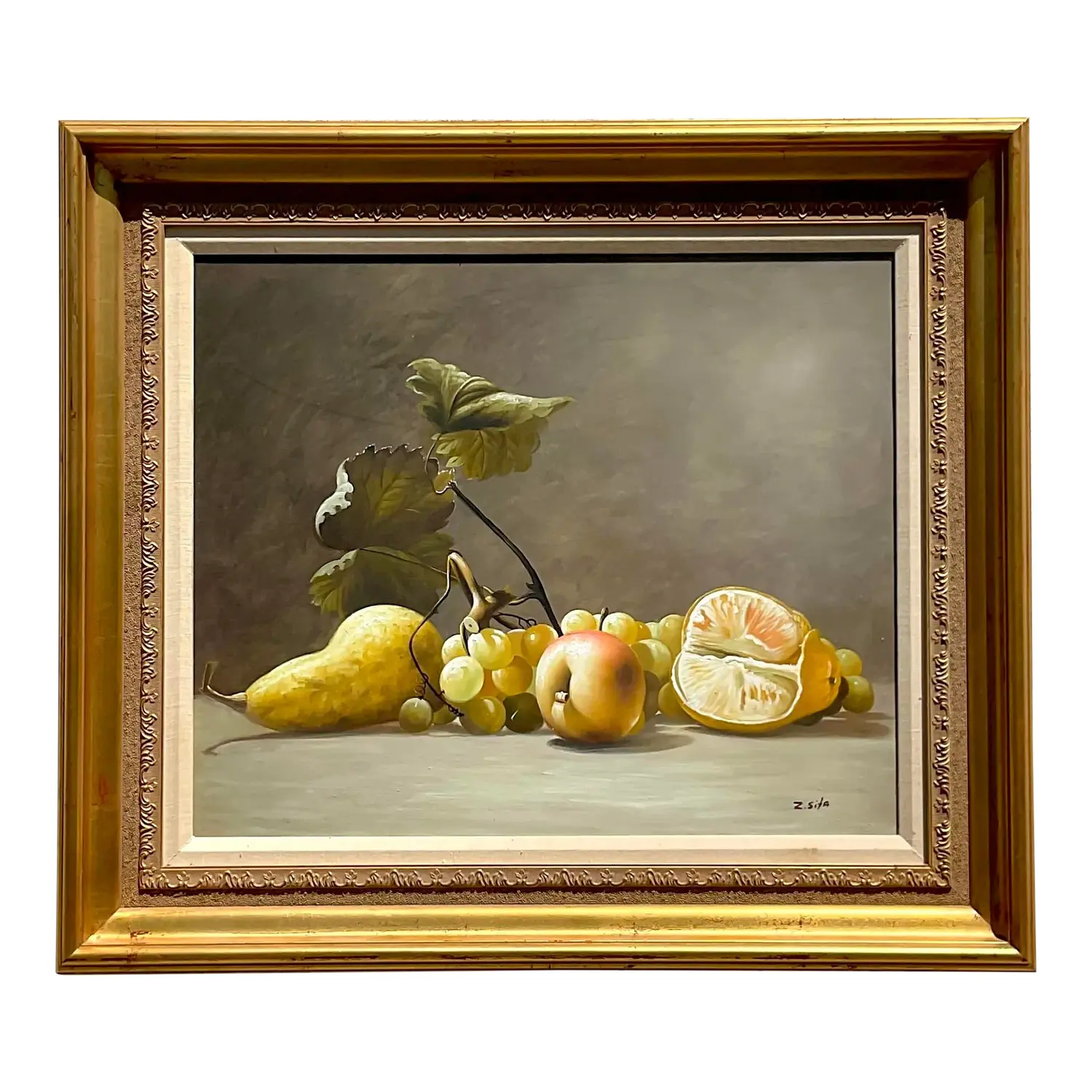 Vintage Boho Original Still Life Oil Painting on Canvas