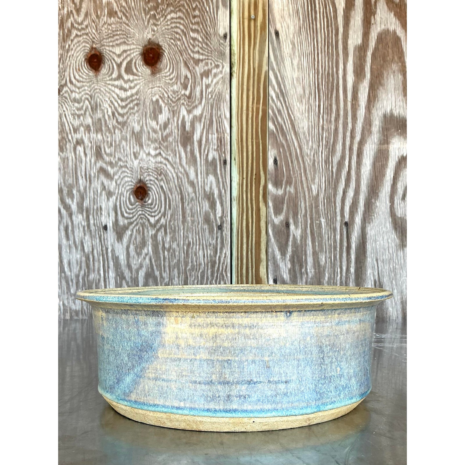 Vintage Boho Original Studio Pottery Bowl - Side view