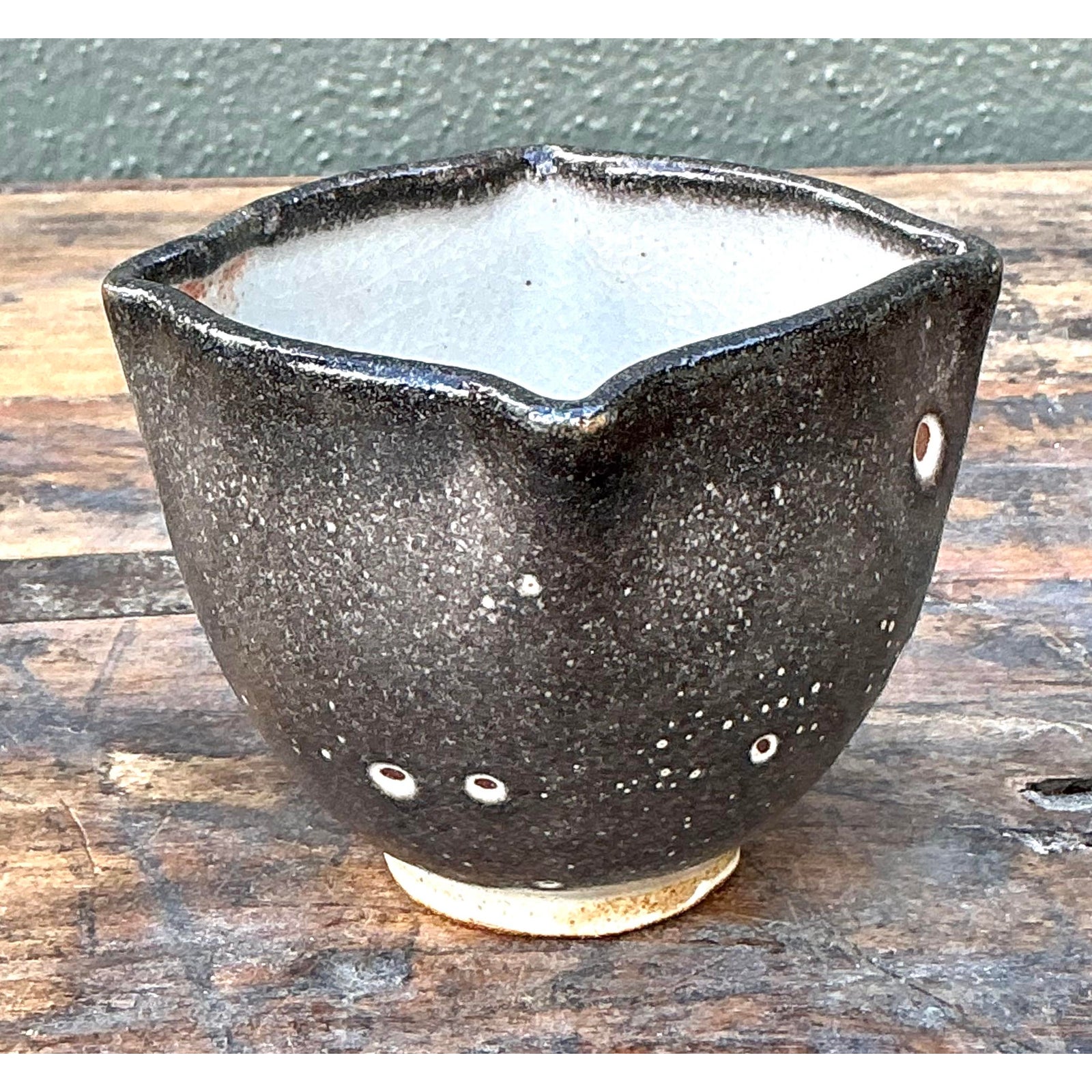 Vintage Boho Original Studio Pottery Small Bowl - Detail view