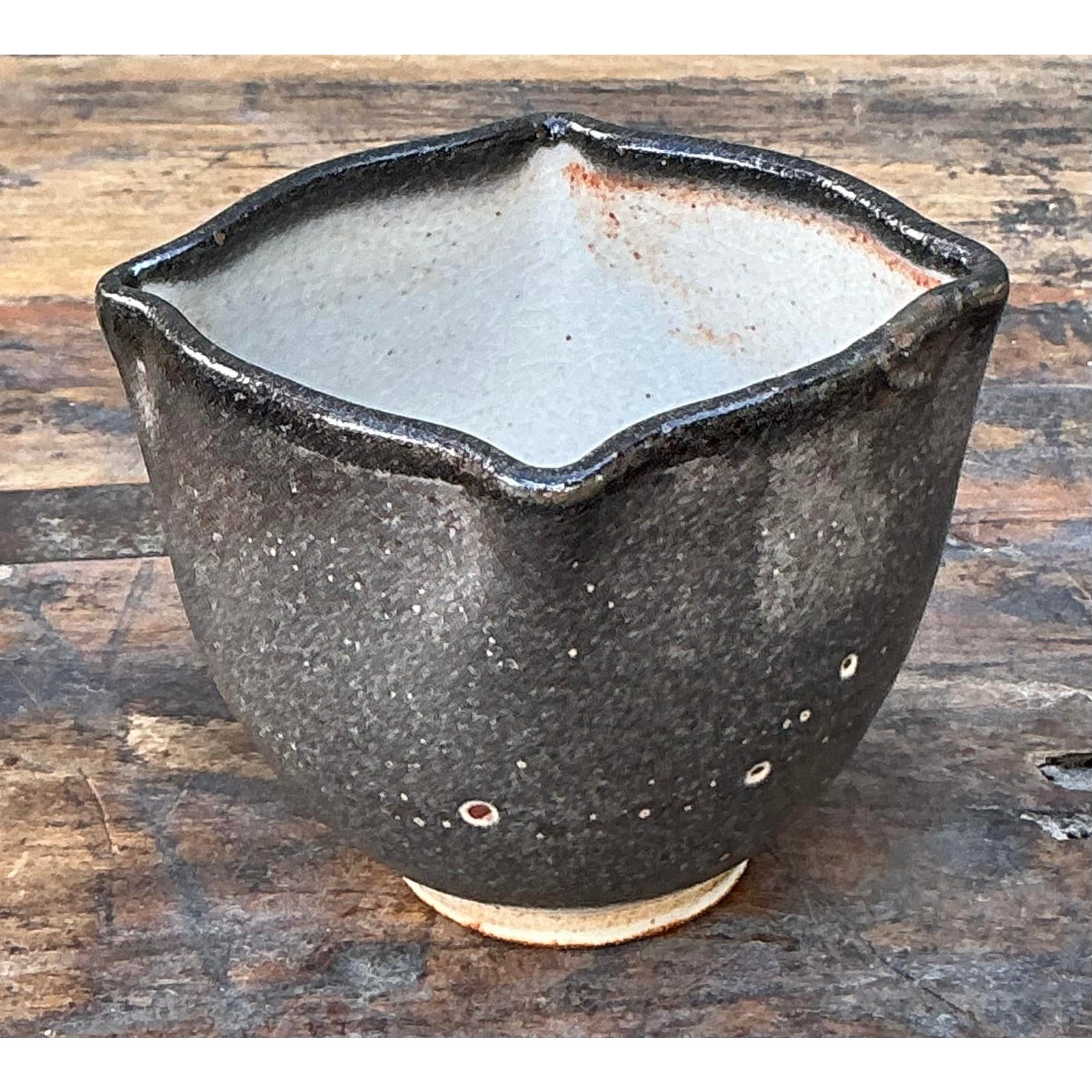 Vintage Boho Original Studio Pottery Small Bowl - Top view