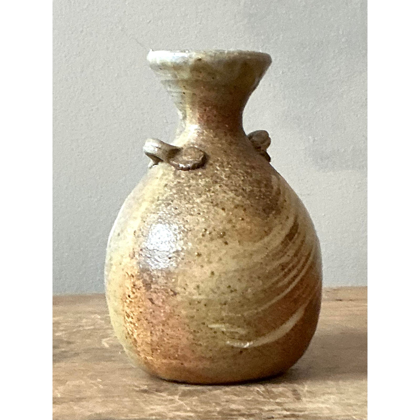 Vintage Boho Original Studio Pottery Vase - Side view