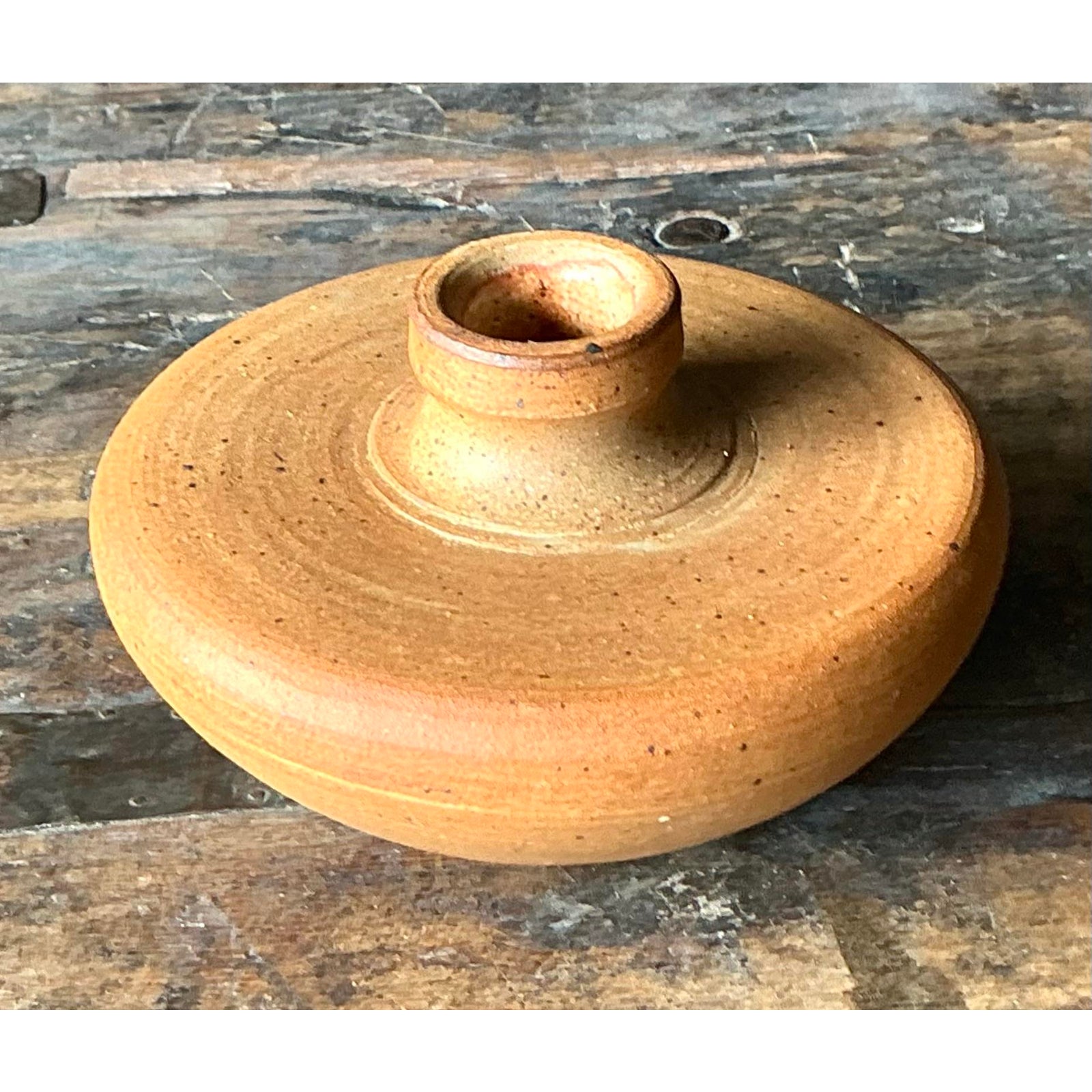 Vintage Boho Original Studio Pottery Vase - Side view